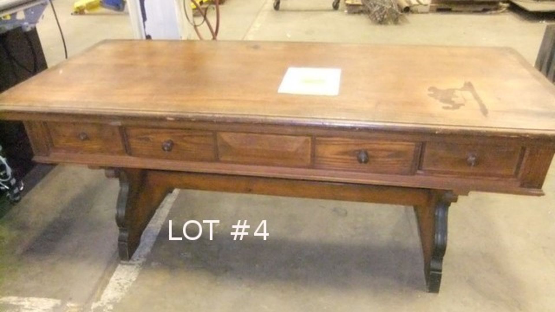 ALBERT PALEY'S STUDIO DESK (FORMERLY OWNED BY KAELBER WHO DESIGNED RUNDELL LIBRARY)