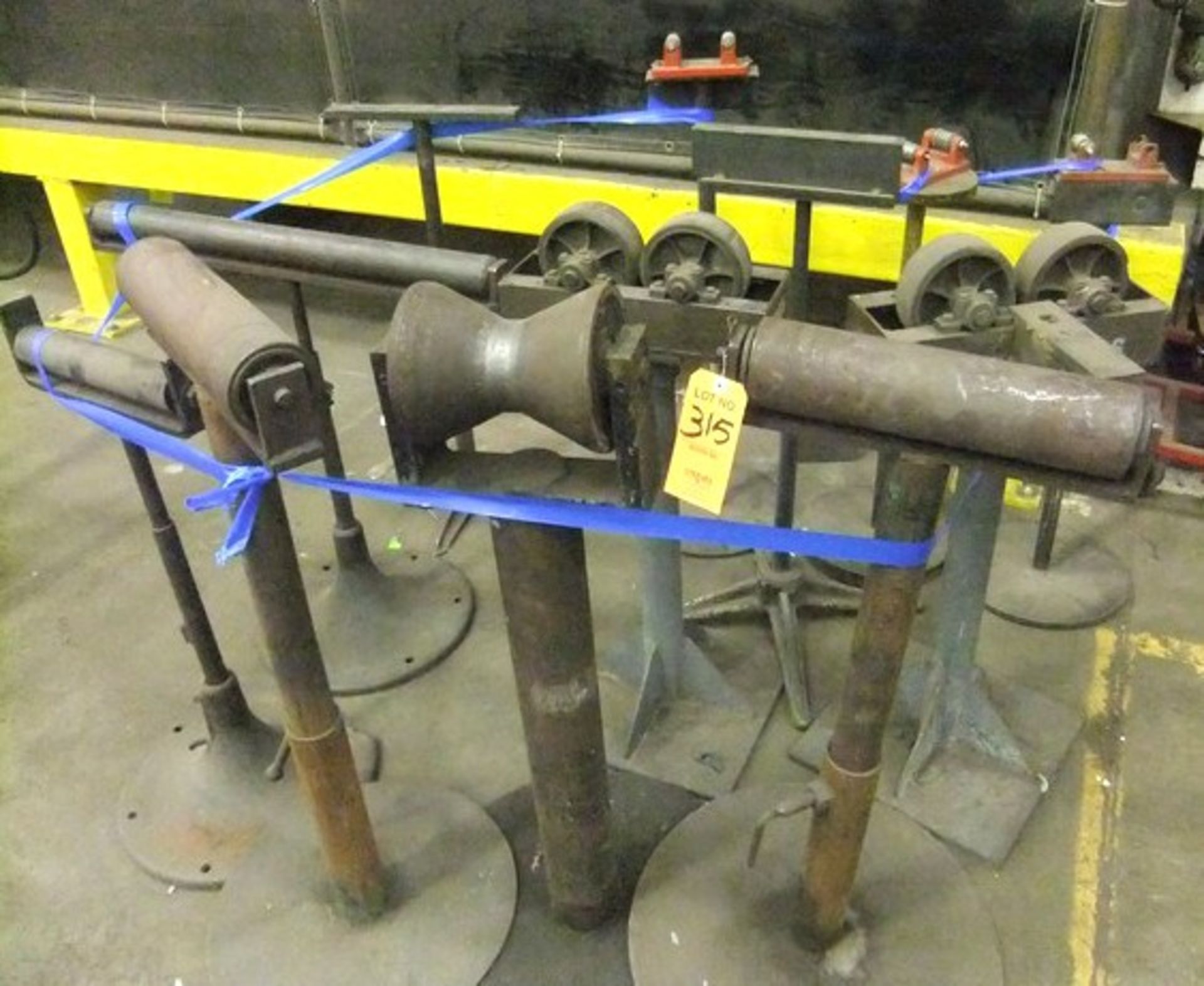 LOT: ROLLER STANDS & BURNISHING ROLLERS
