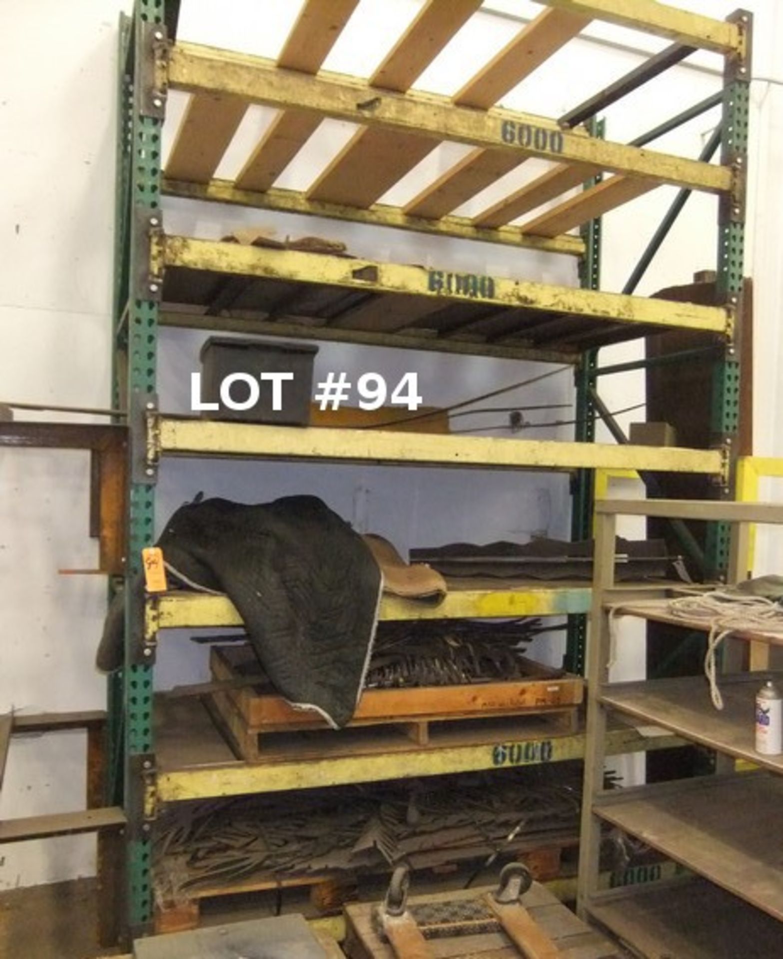 LOT: RACK W/ CONTENTS