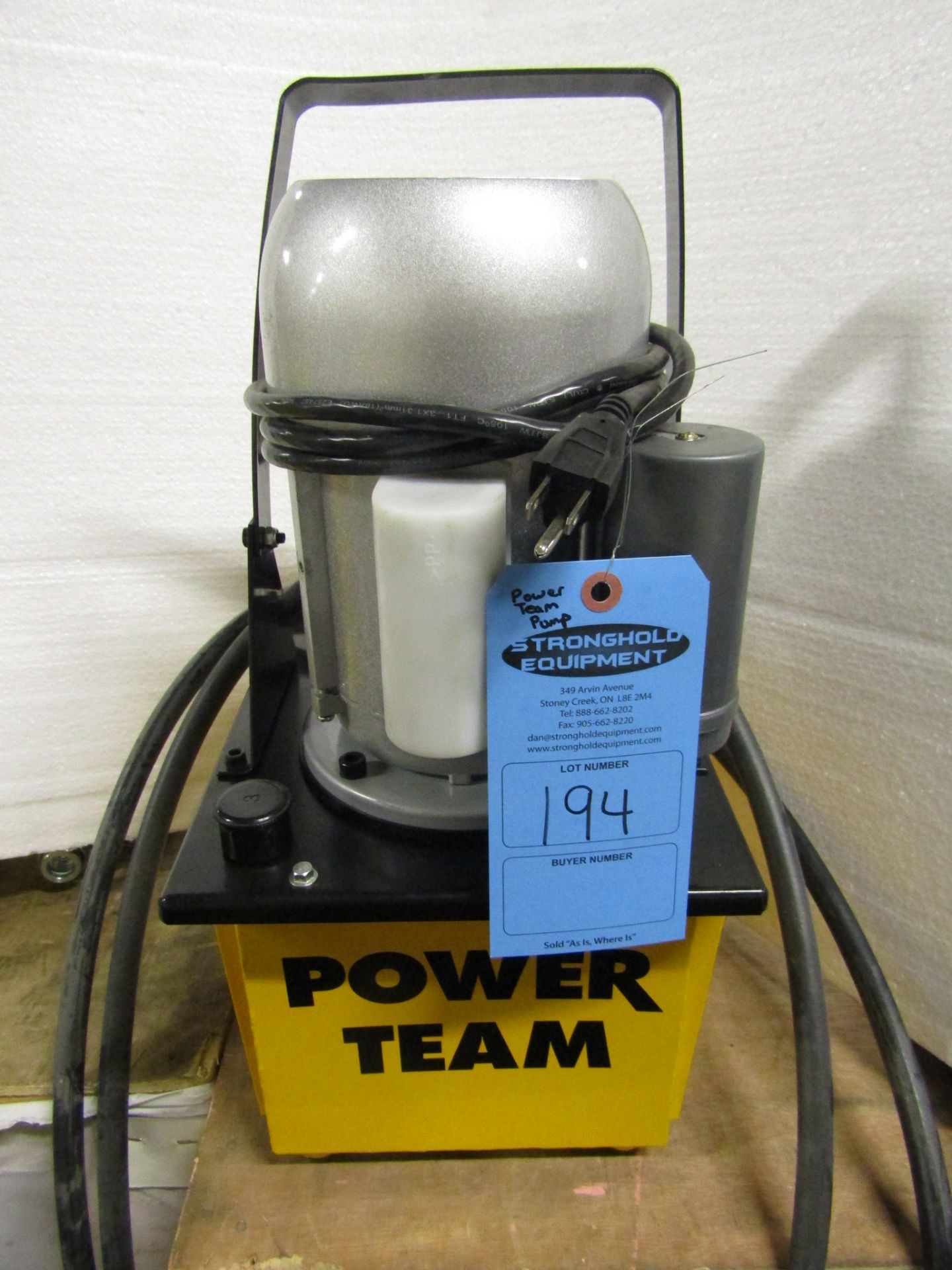 Power Team Hydraulics Electric Powerpack type - 120V single phase hydraulic pump - UNUSED & MINT