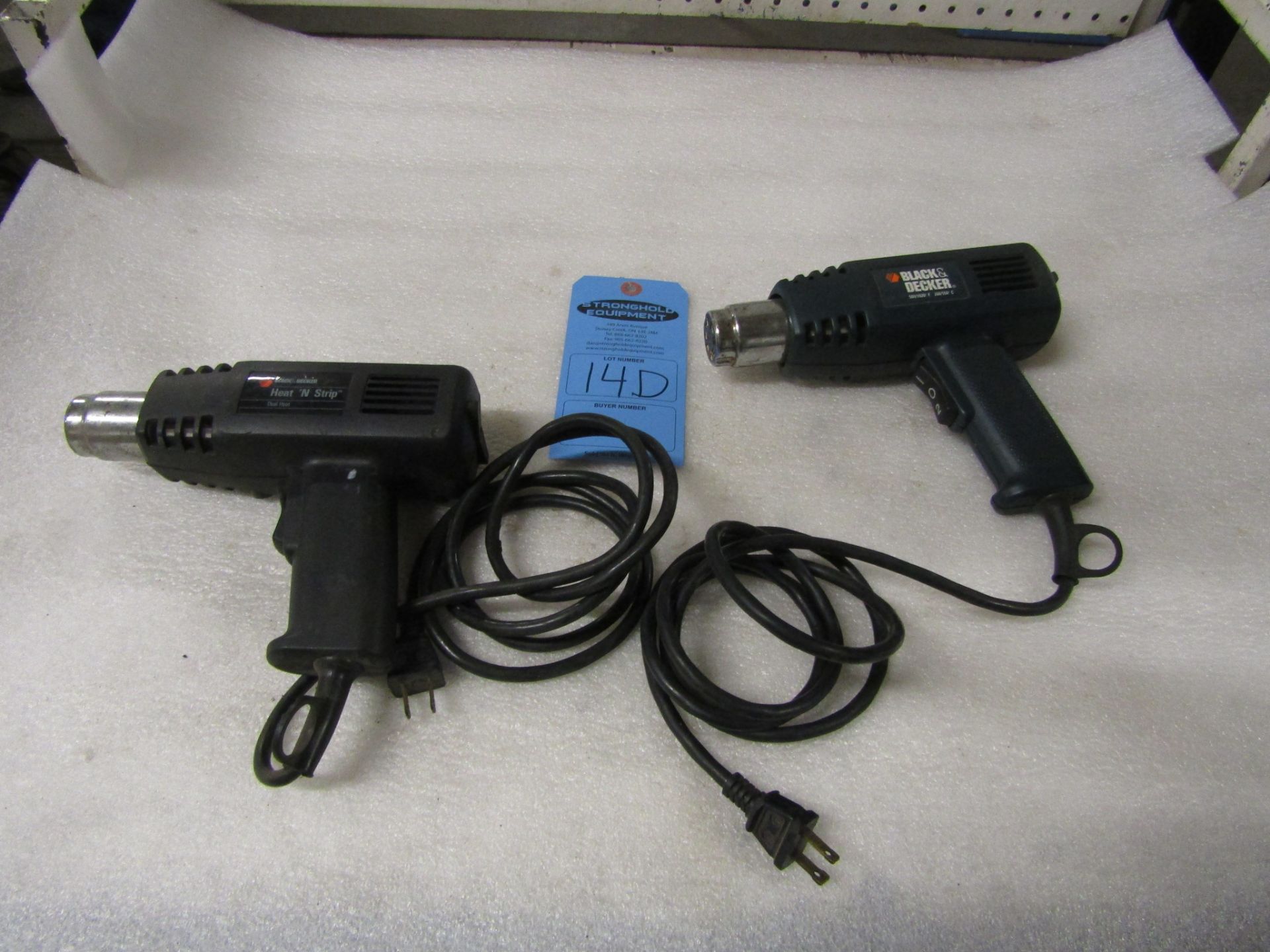 Lot of 2 Heat N Strip Dual Heat Air Guns type 1 and type 2