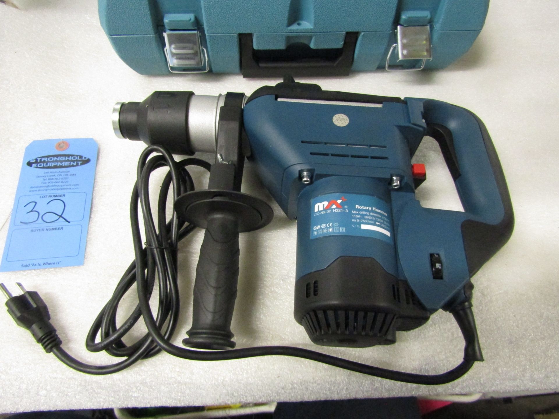 BRAND NEW Max Electric Rotary Hammer unit with 32mm / 1.25" max drilling diameter - model H-321 - Image 3 of 3