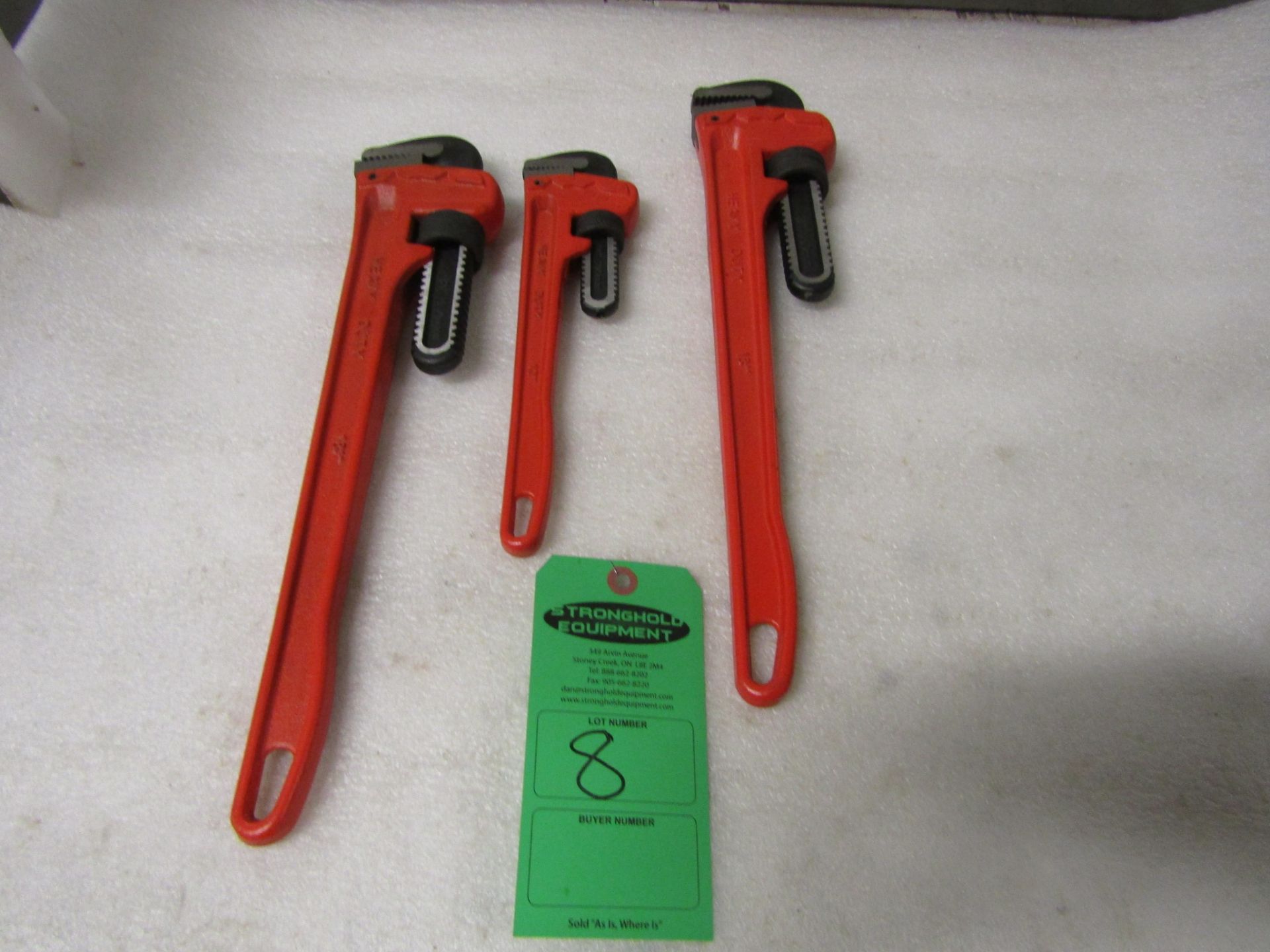 Lot of 3 Pipe Wrenches - brand new