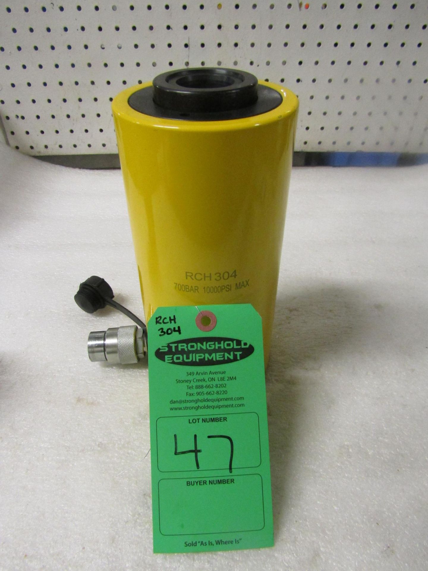 RCH-304 MINT Hole Jack - 30 ton Hollow Hydraulic Jack with 4" stroke - hole through type cylinder