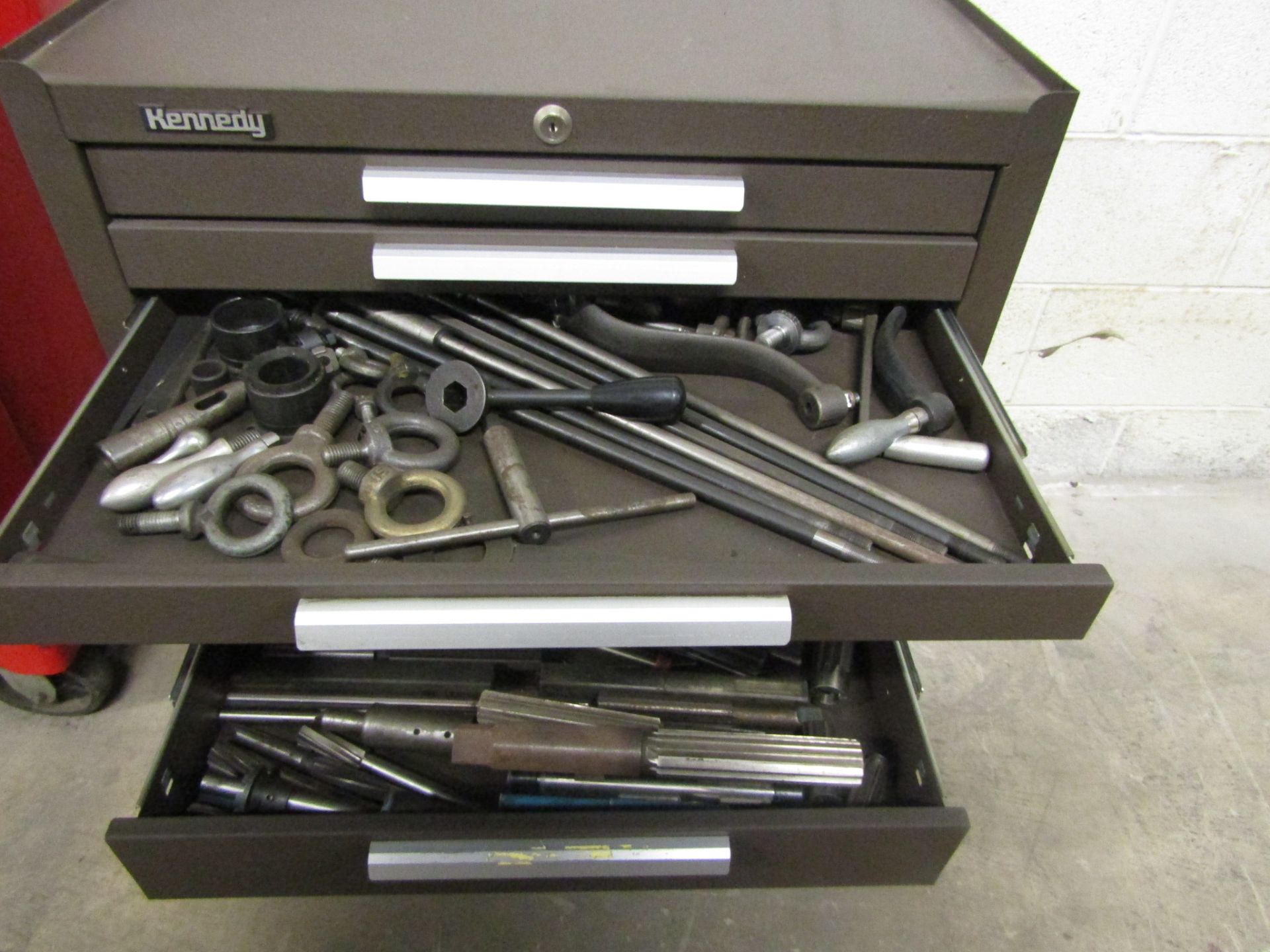 Kennedy Cabinet with assorted tools, reamers - Image 3 of 4