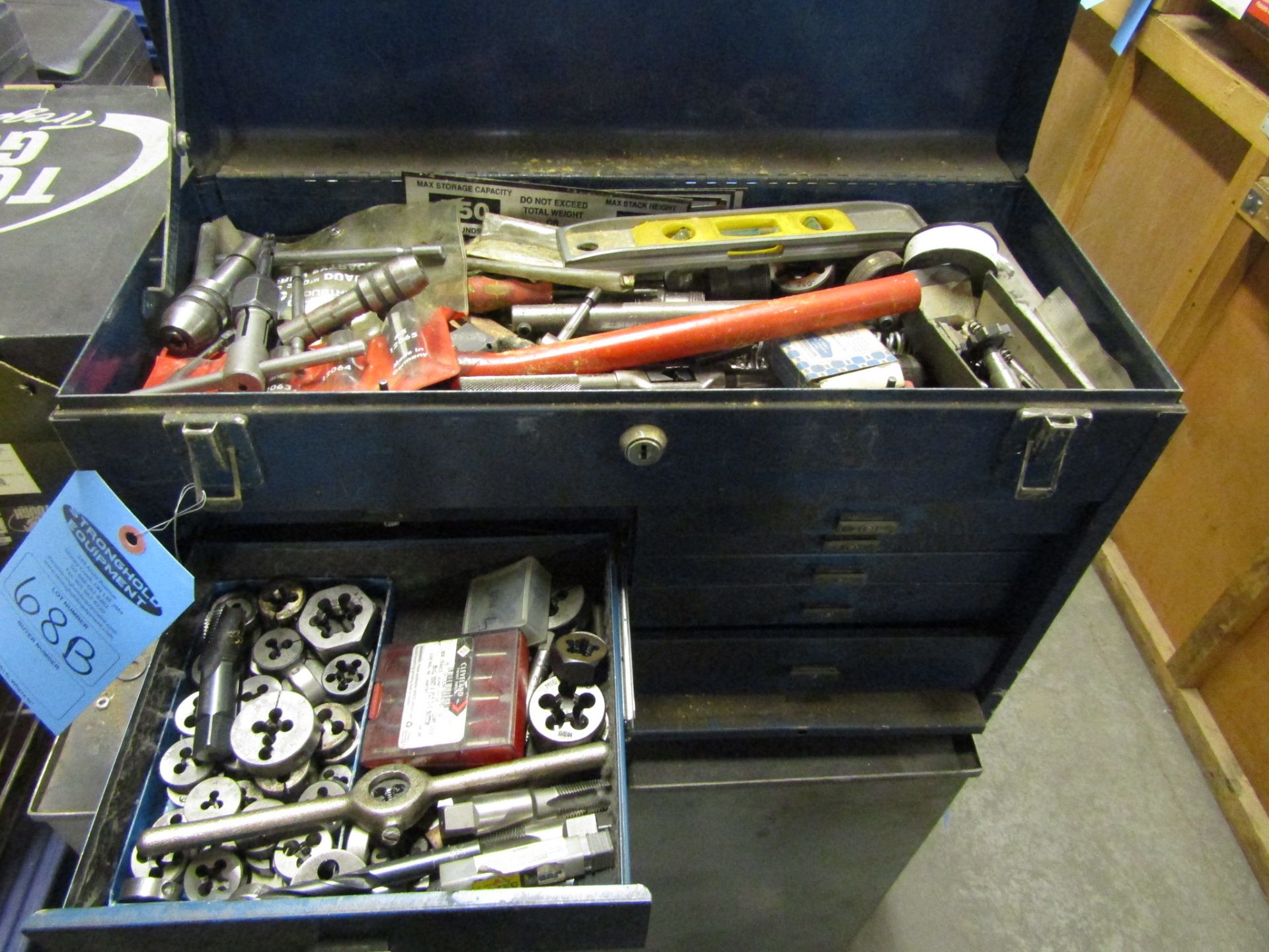 Tool Cabinet 7 drawers with inserts, drill bits and dies - Image 5 of 7