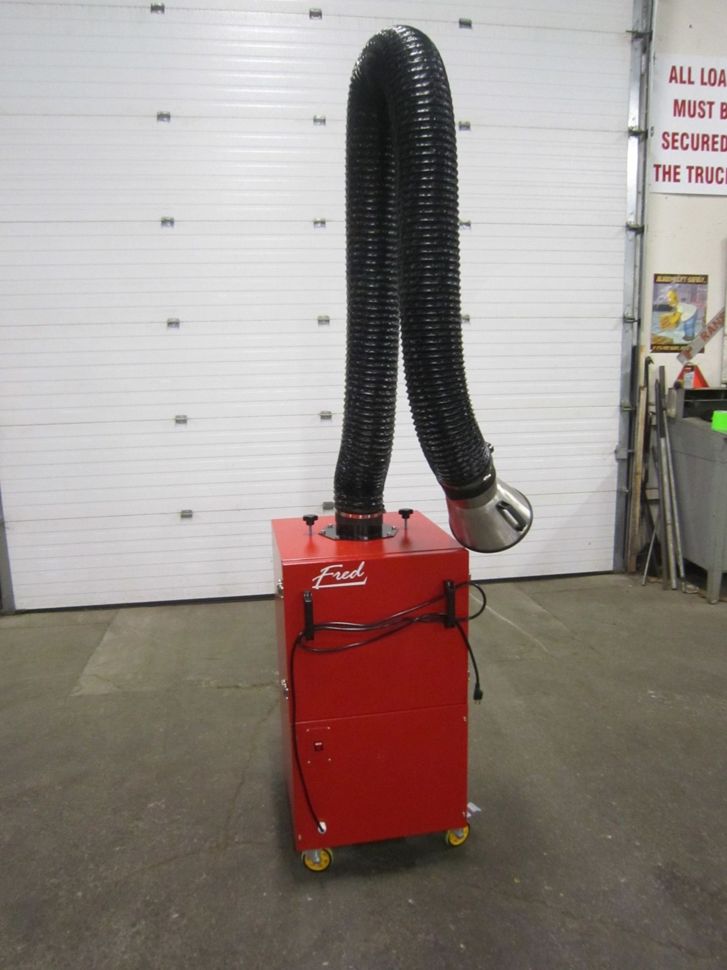 FRED Fume Extractor with long reach snorkel arm - 120V single phase - MINT & UNUSED - CLEAN FILTER
