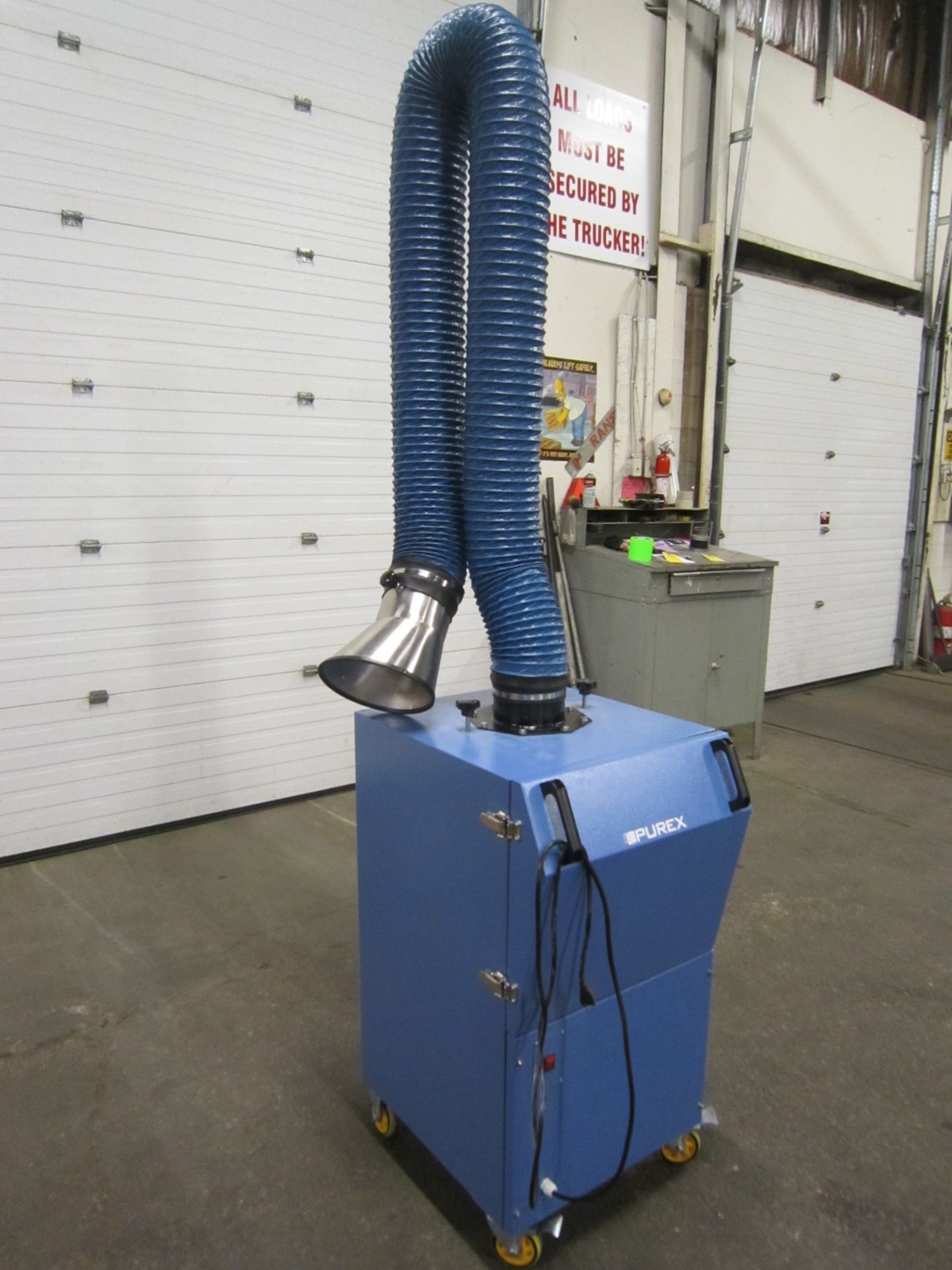 Purex Fume Extractor with long reach snorkel arm - 120V single phase - MINT & UNUSED - CLEAN FILTER