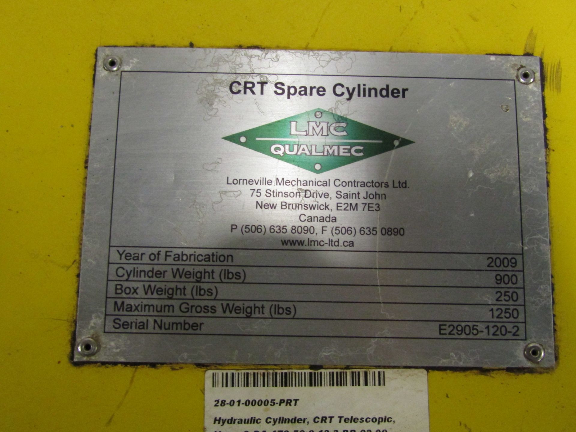 CRT LMC Qualmec Roll-Off Truck 4-stage Hydraulic Cylinder - 8' long NEW UNIT - Image 6 of 6