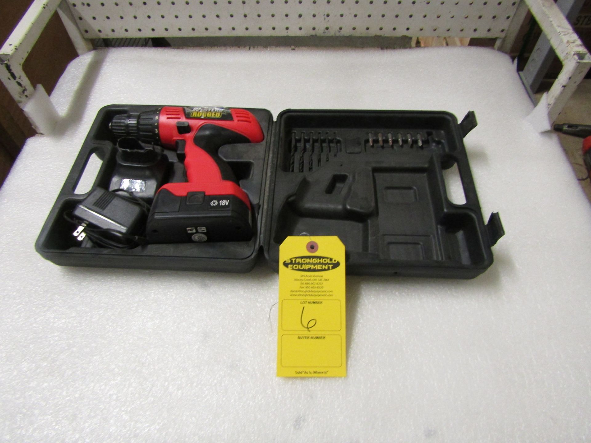 Western Rugged Cordless Drill with 18V battery and charger