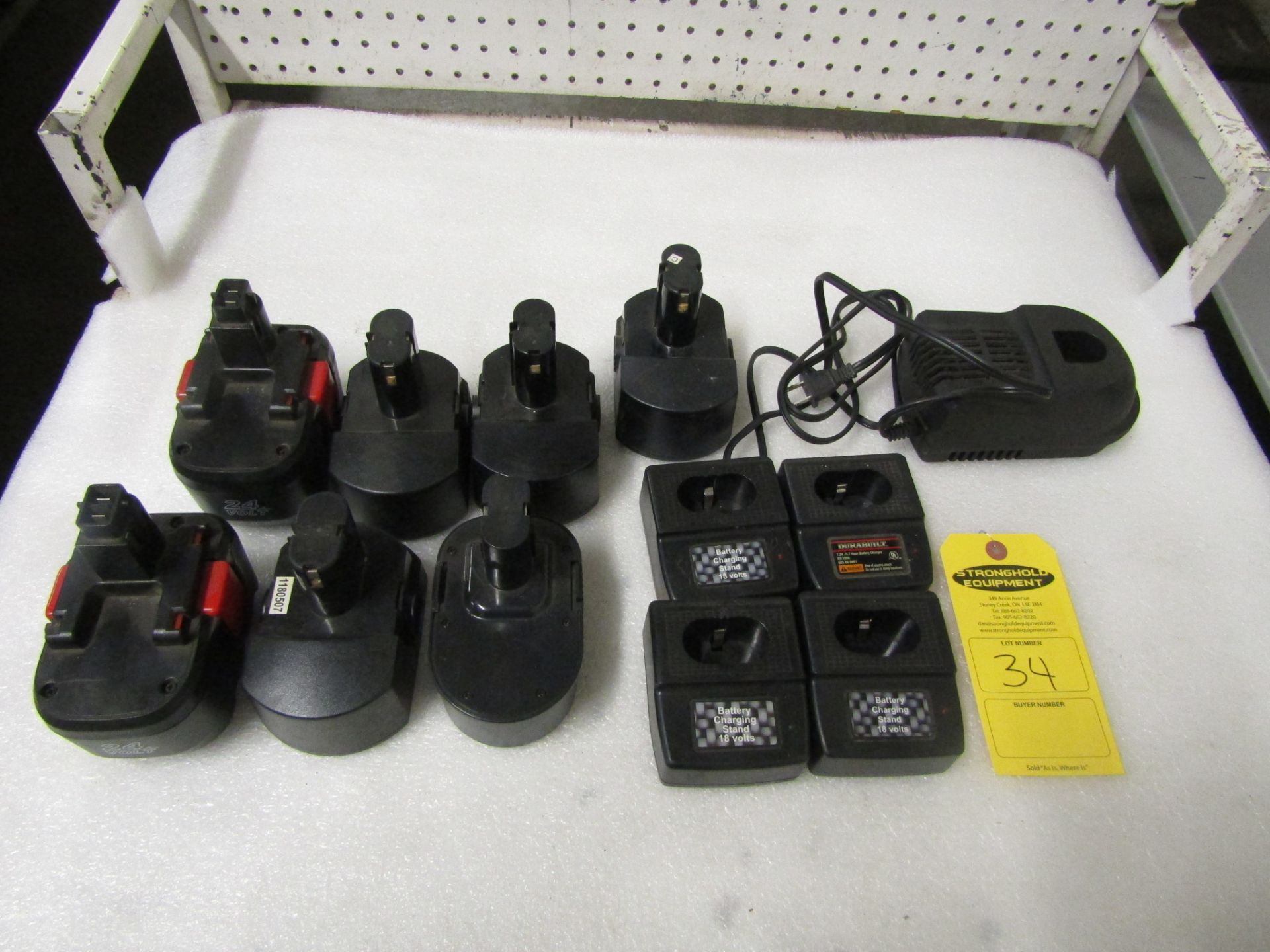 Large Lot of Rechargable Batteries with chargers