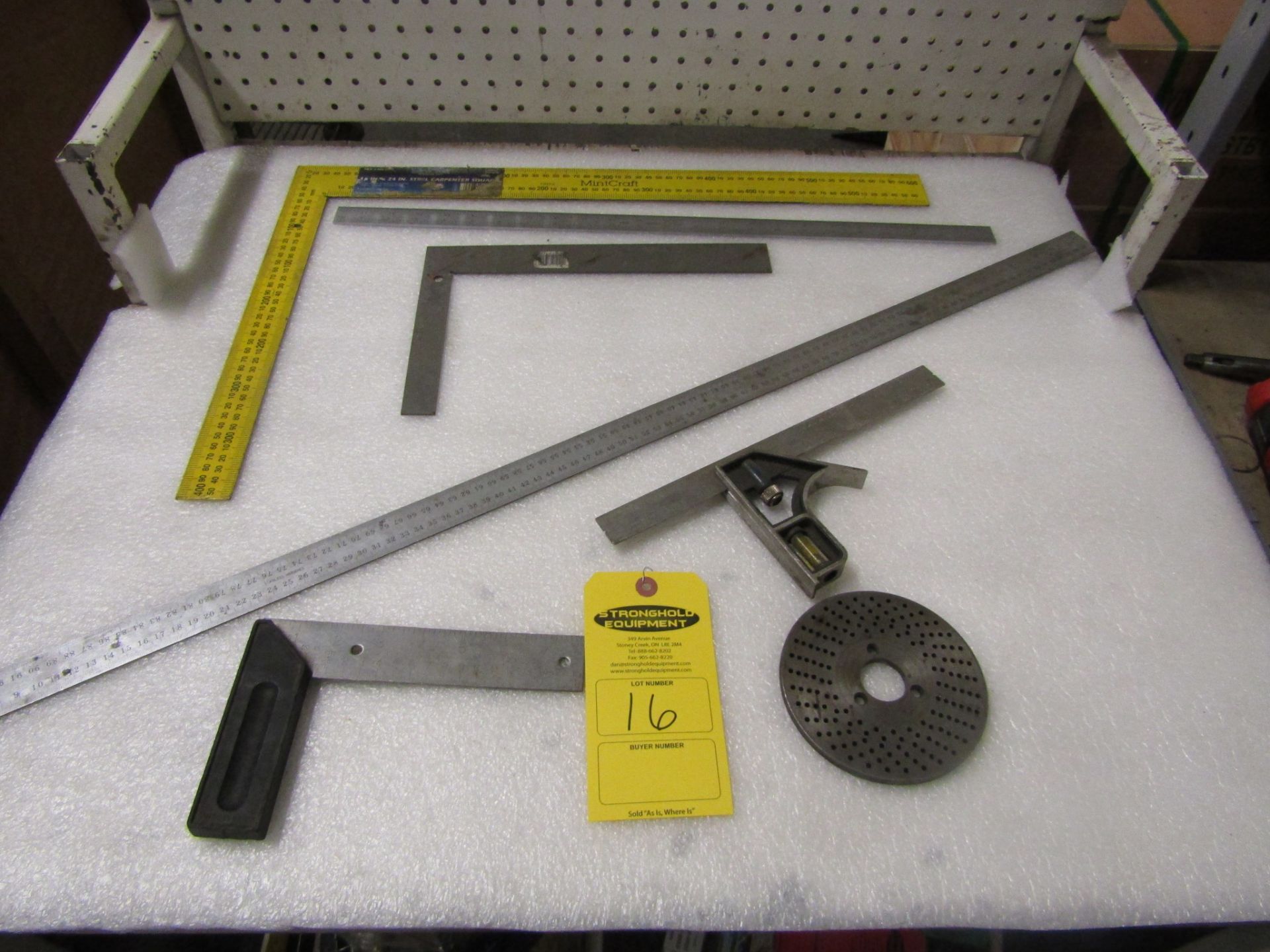 Lot of Precision Measruing tools including precision squares