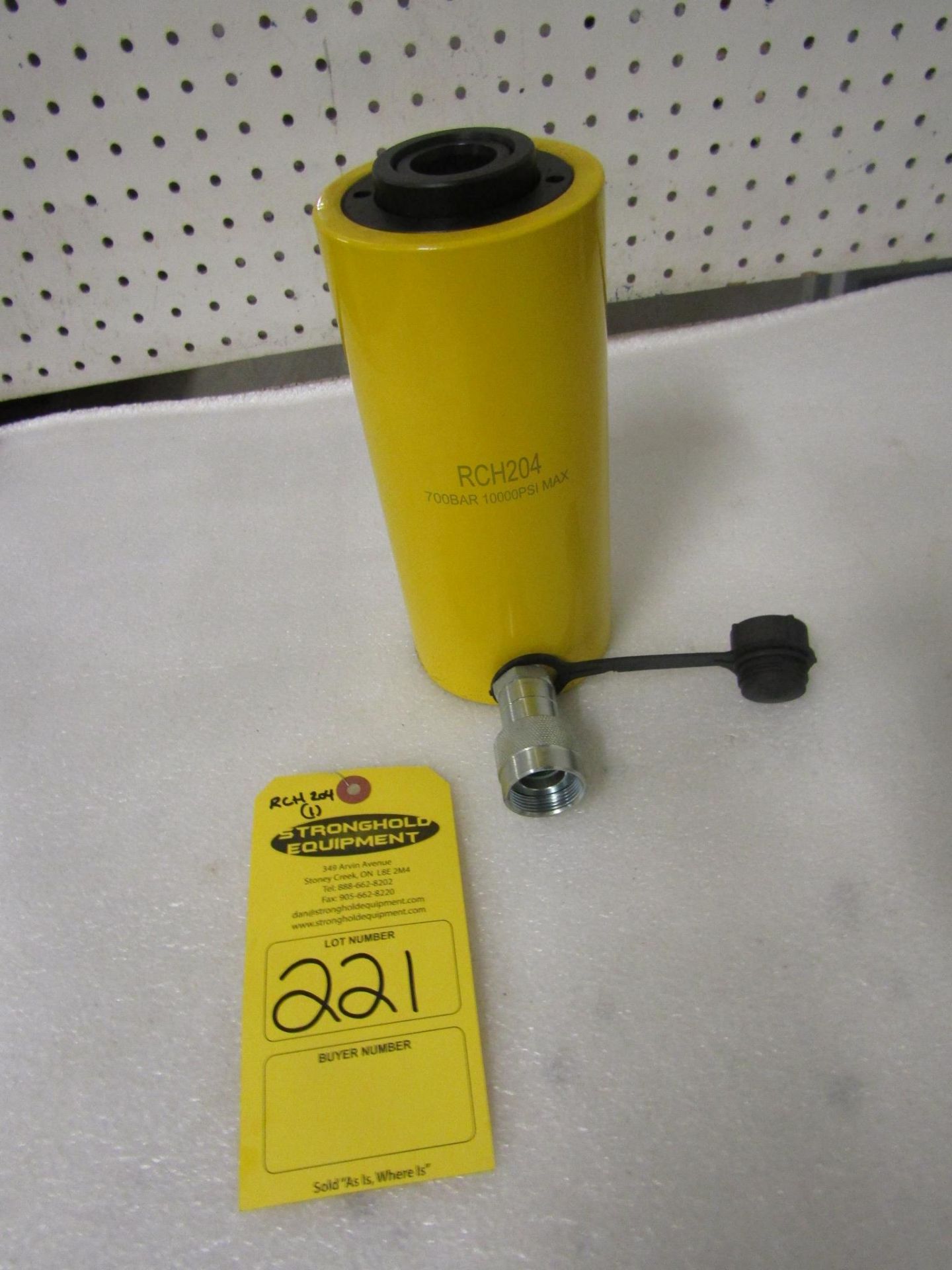 RCH-204 MINT Hole Jack - 20 ton Hollow Hydraulic Jack with 4" stroke - hole through type cylinder