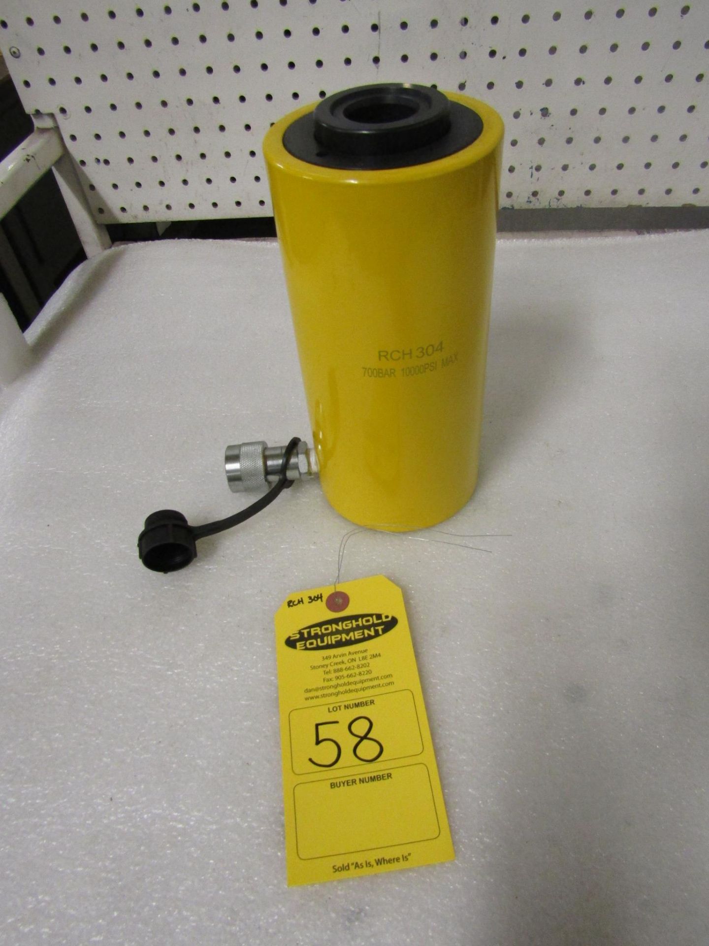 RCH-304 MINT Hole Jack - 30 ton Hollow Hydraulic Jack with 4" stroke - hole through type cylinder