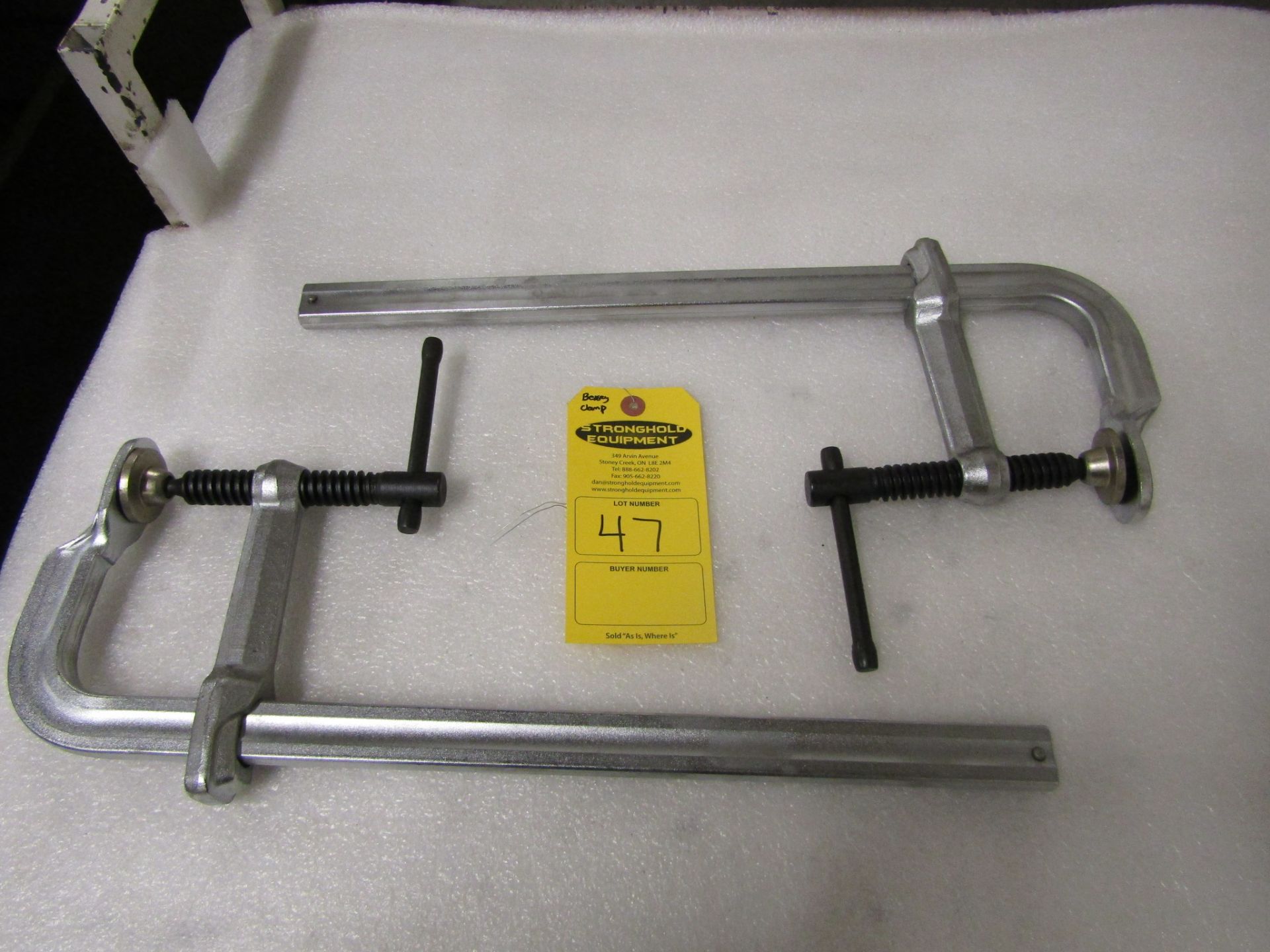 Lot of 2 MINT BESSEY style F-CLAMPS - UNUSED-NEW