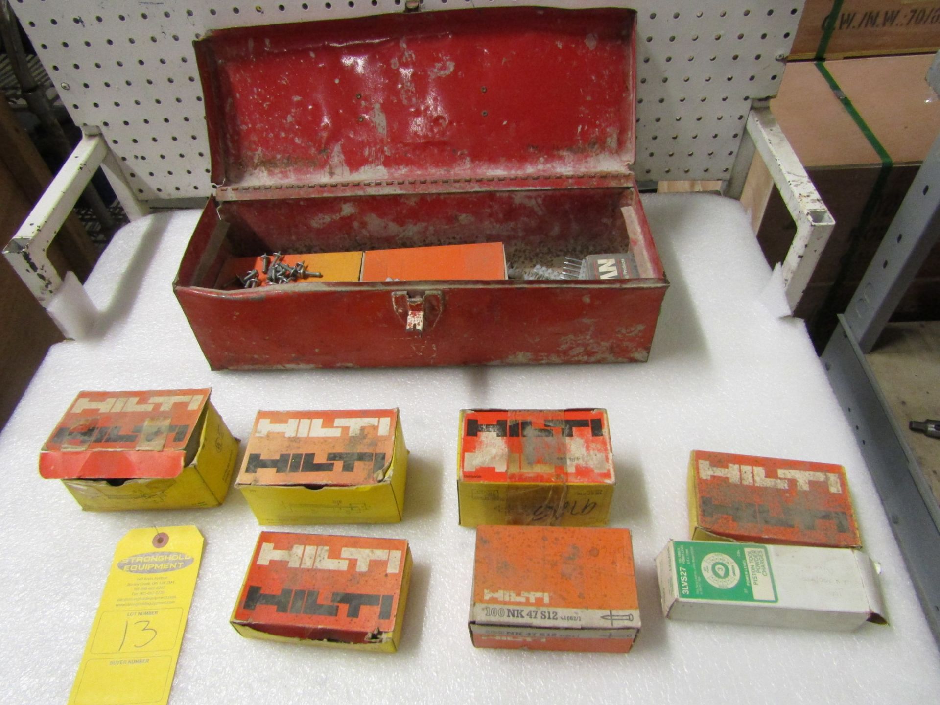 Tool Box with Hilti Air Nails