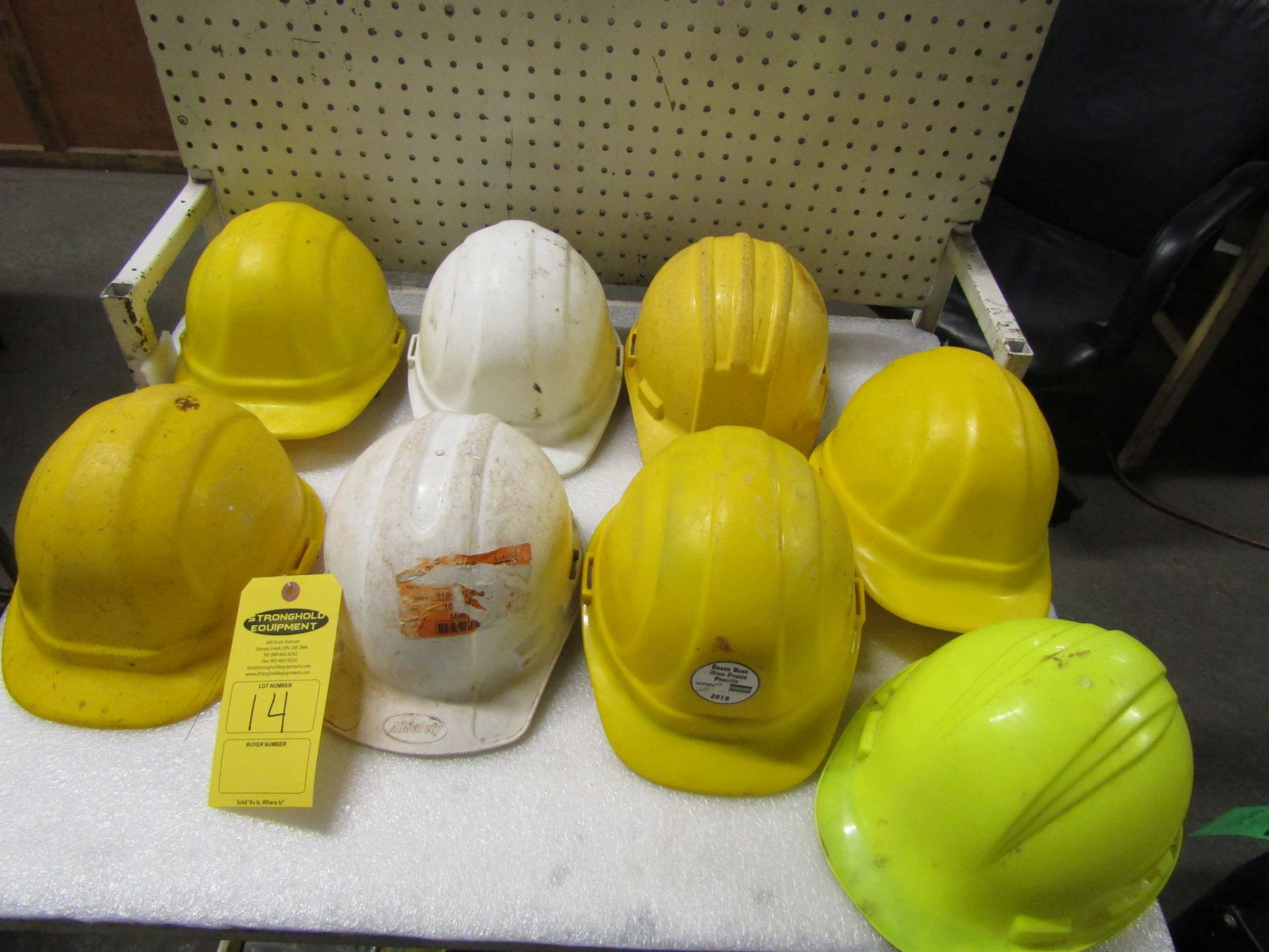 Lot of 10 Hard Hats Safety Helmets