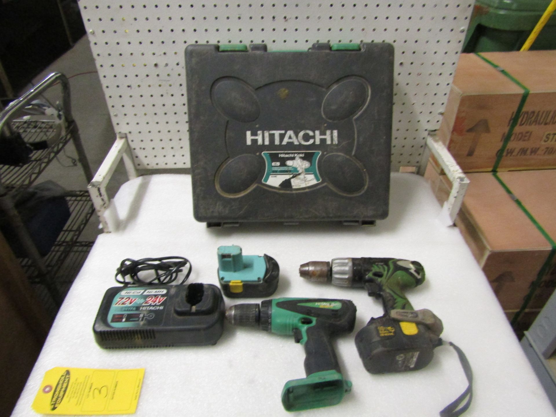 2 X Hitachi Cordless Drill with 2X 18V batteries with charger