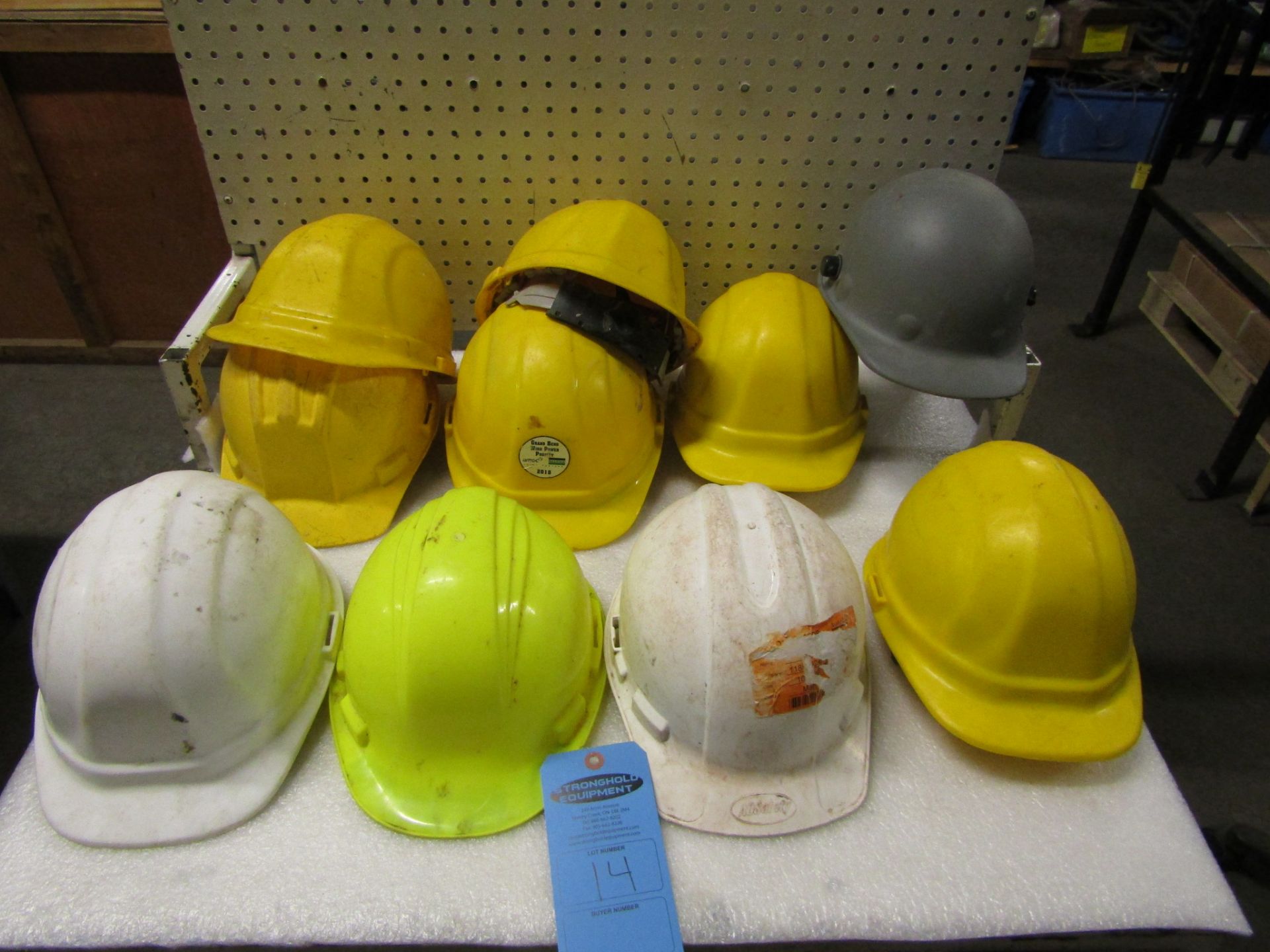 Lot of 10 Hard Hats Safety Helmets