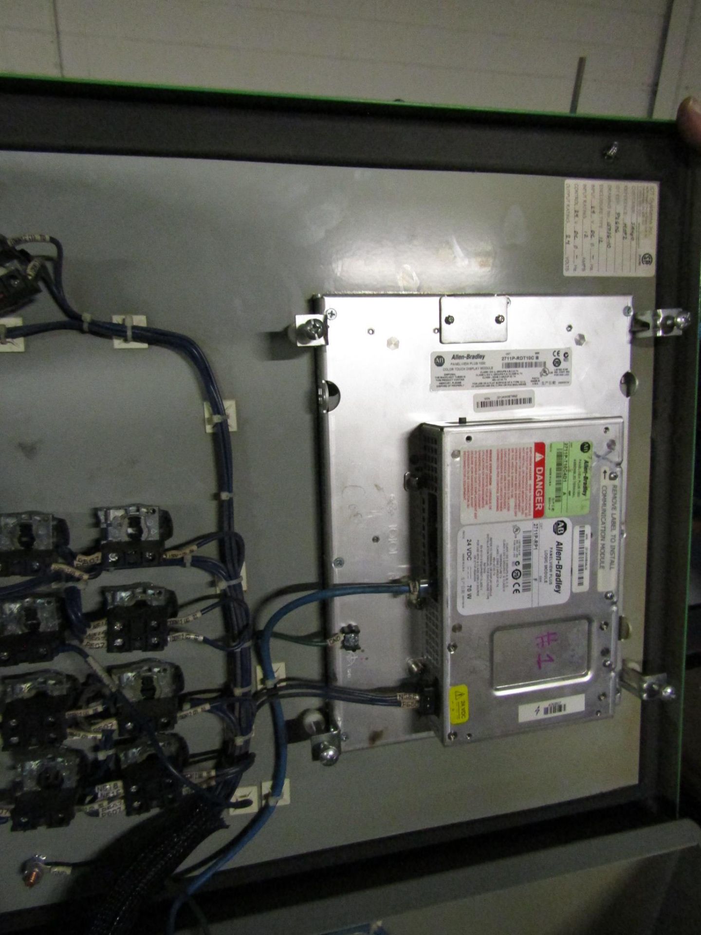 Allen Bradley Panelview Plus 1000 in electrical enclosed cabinet - Image 2 of 3