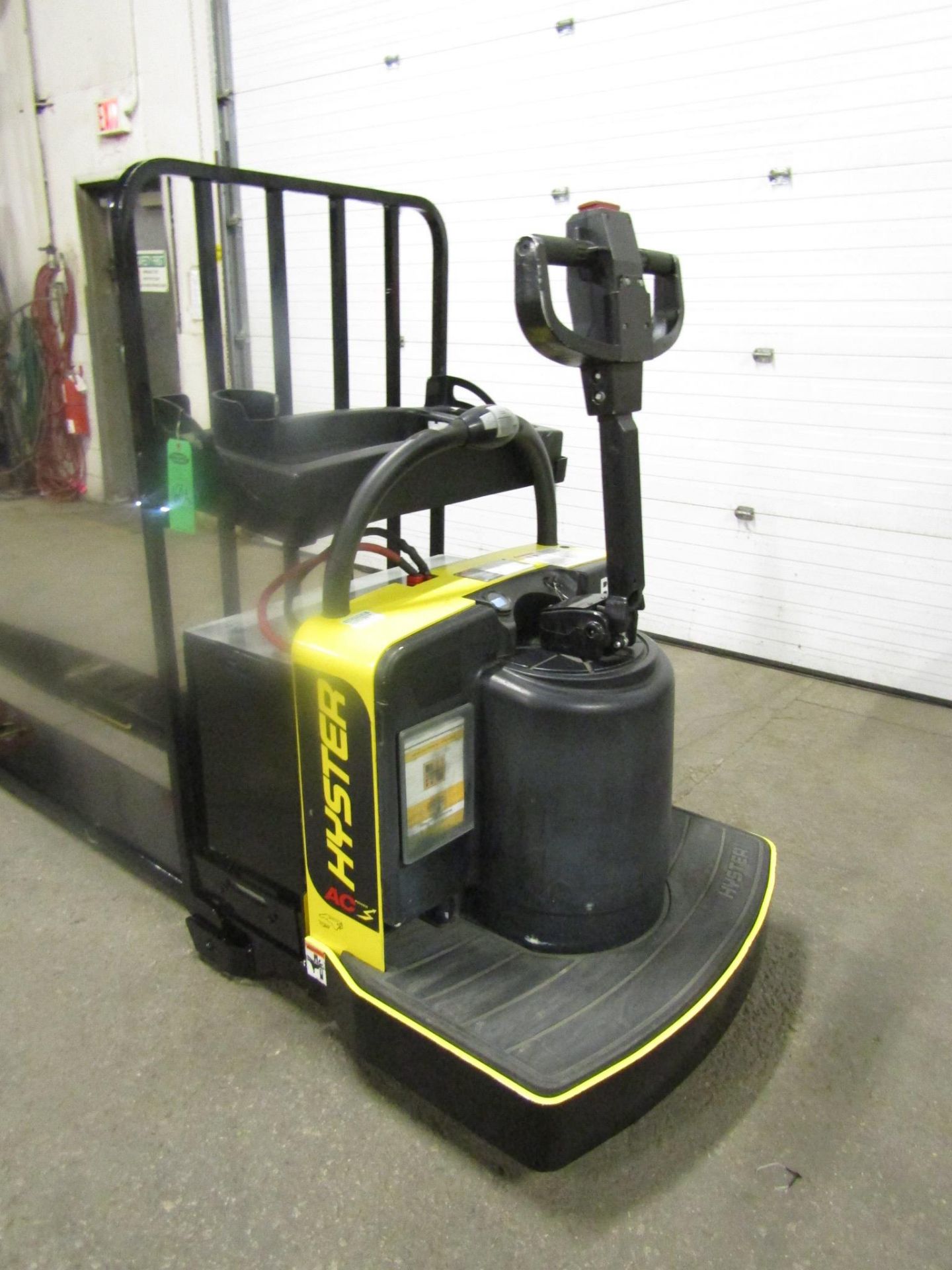 2013 Hyster Ride On Powered Pallet Cart with 8' LONG FORKS - Image 2 of 2