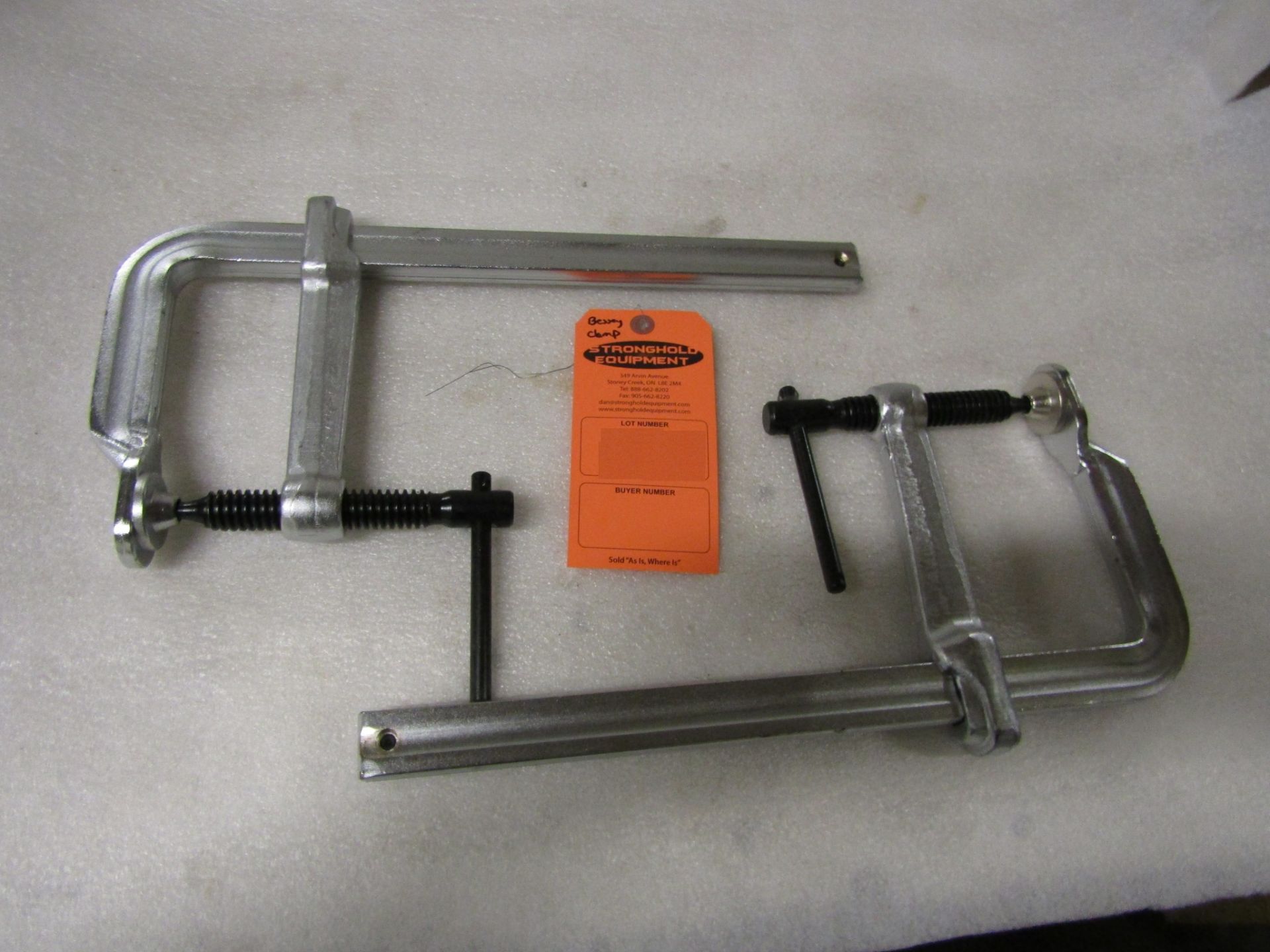 Lot of 2 MINT BESSEY style F-CLAMPS - UNUSED-NEW