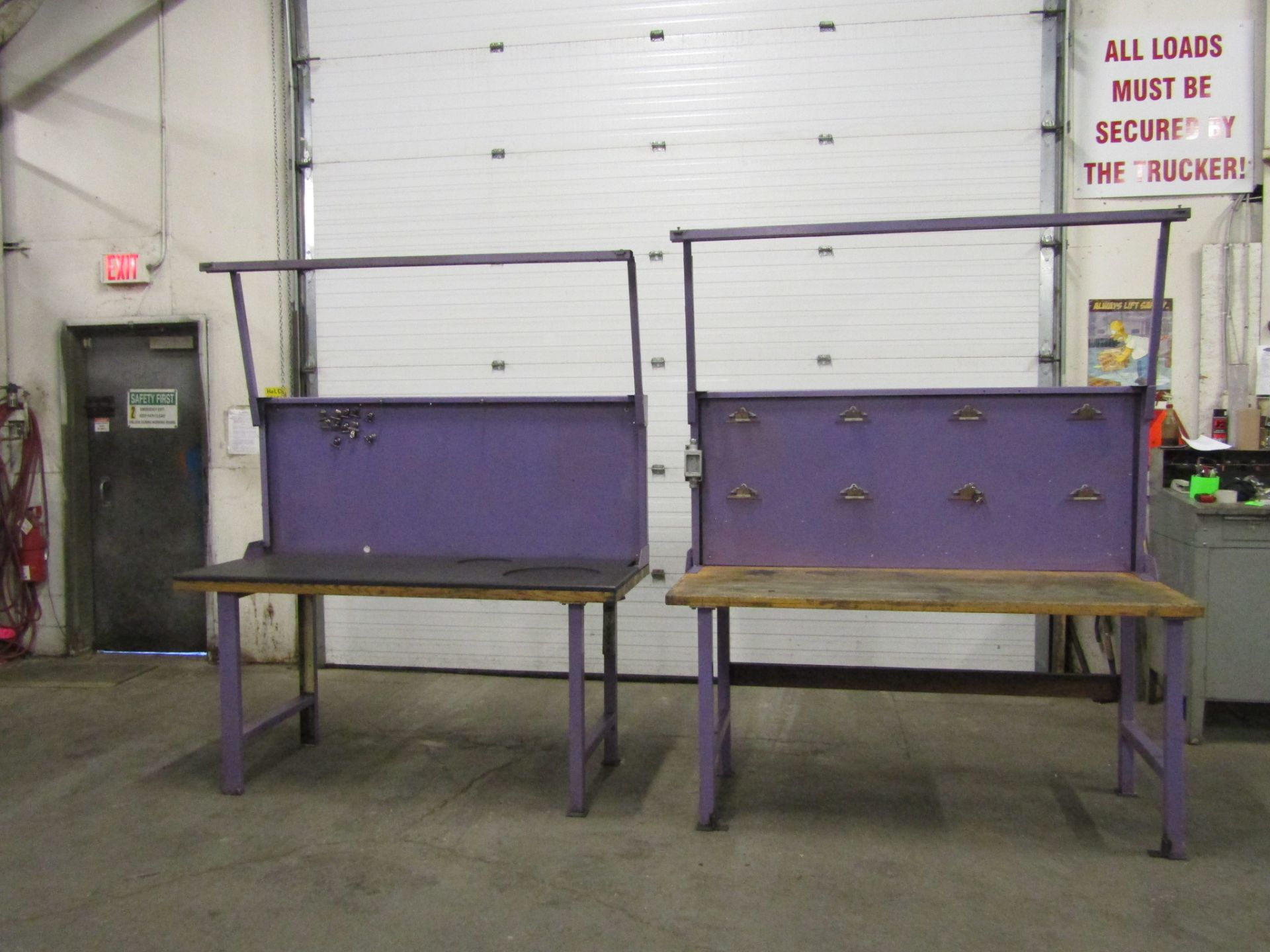Lot of 2 work tables