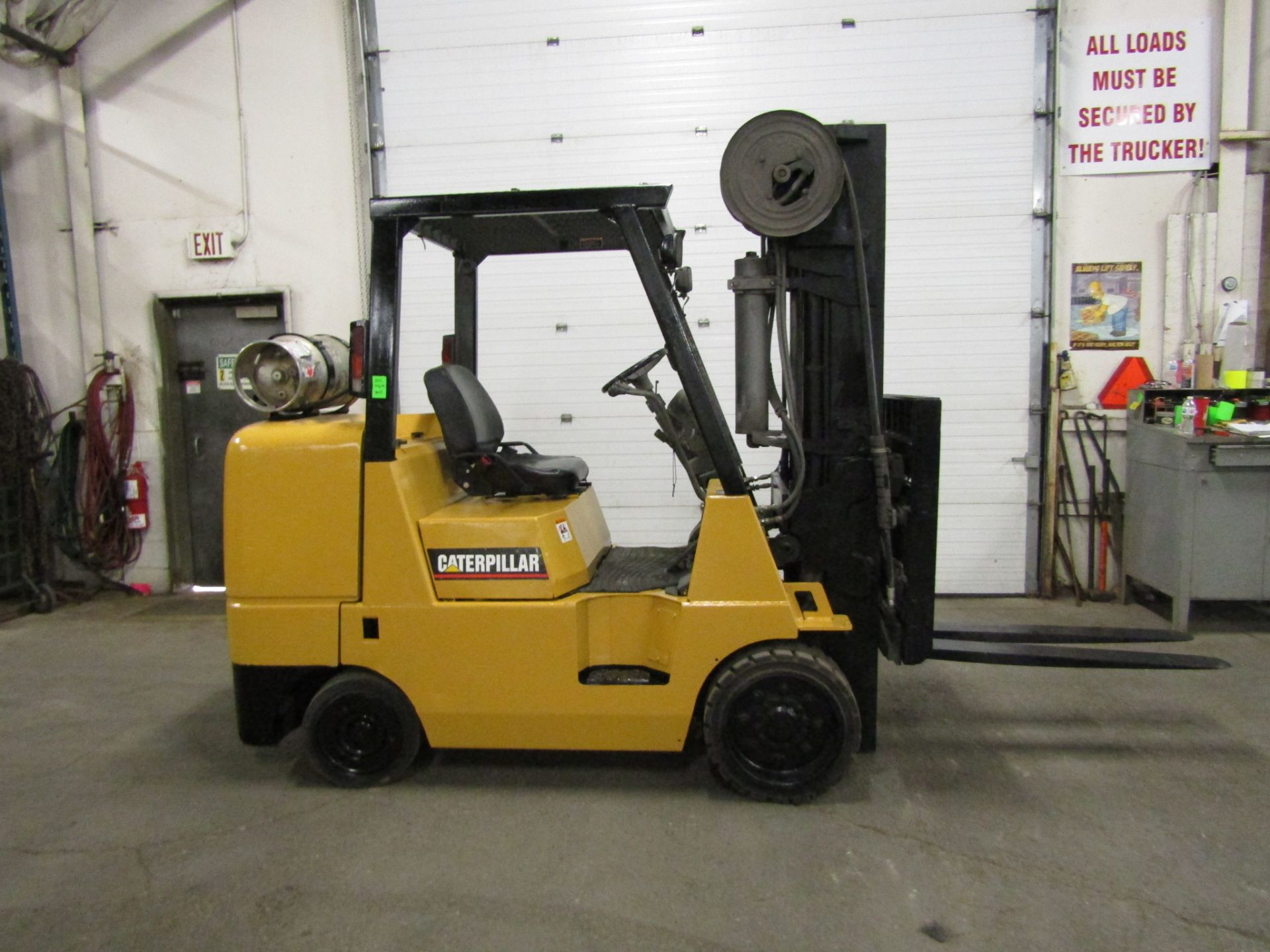 FREE CUSTOMS DOCS & 0 DUTY FEES - CAT 10000lbs Capacity Forklift LPG (propane) with fork positioner