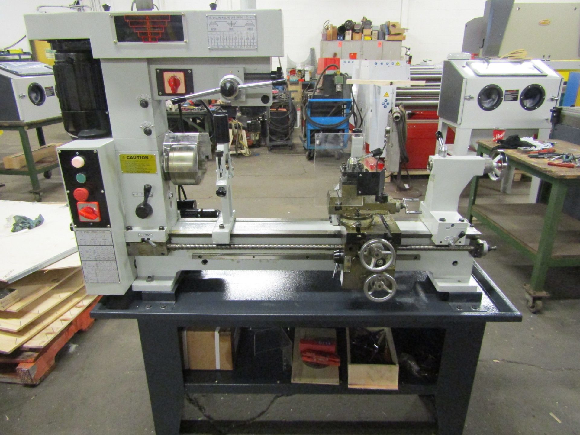 Bernardo Lathe / Mill / Drill Combo model LMD-1630 - LATHE: 31.5" X 16.5" swing, MT4 spindle, MT3 - Image 2 of 5