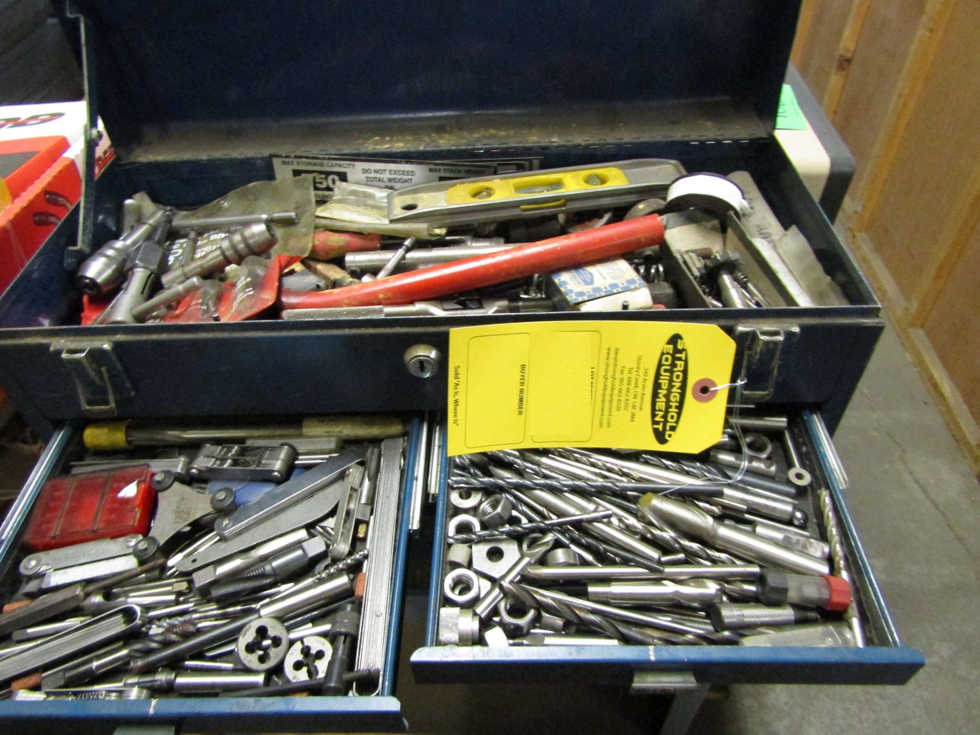 Tool Cabinet 7 drawers with inserts, drill bits and dies - Image 2 of 4