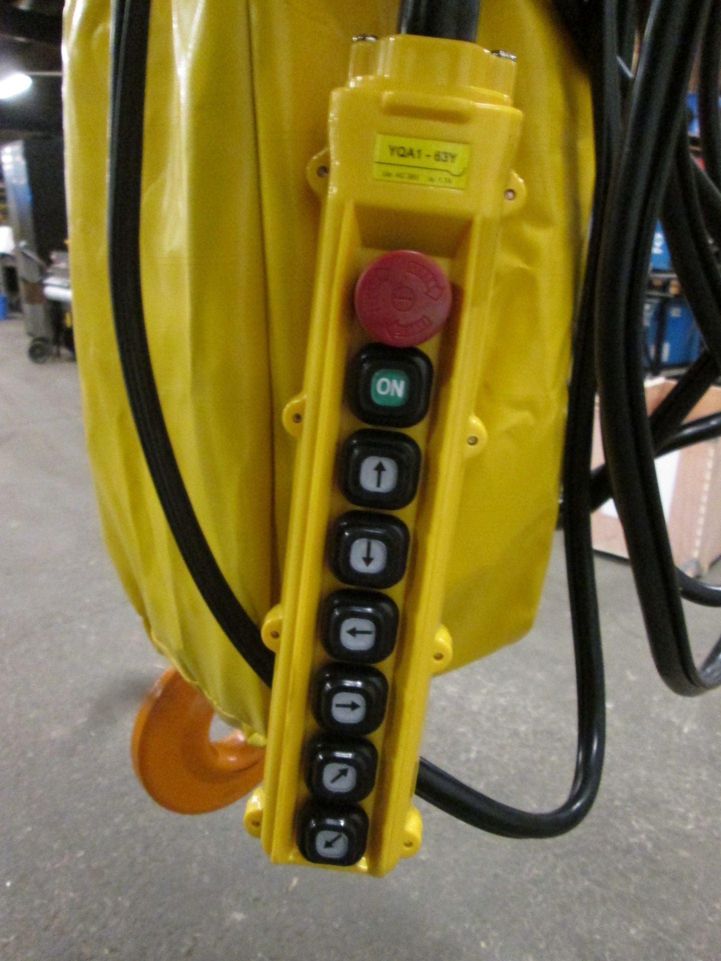 RW 5 Ton Electric chain hoist with power trolley and 8 button pendant controller - 220V - 20 foot - Image 3 of 3