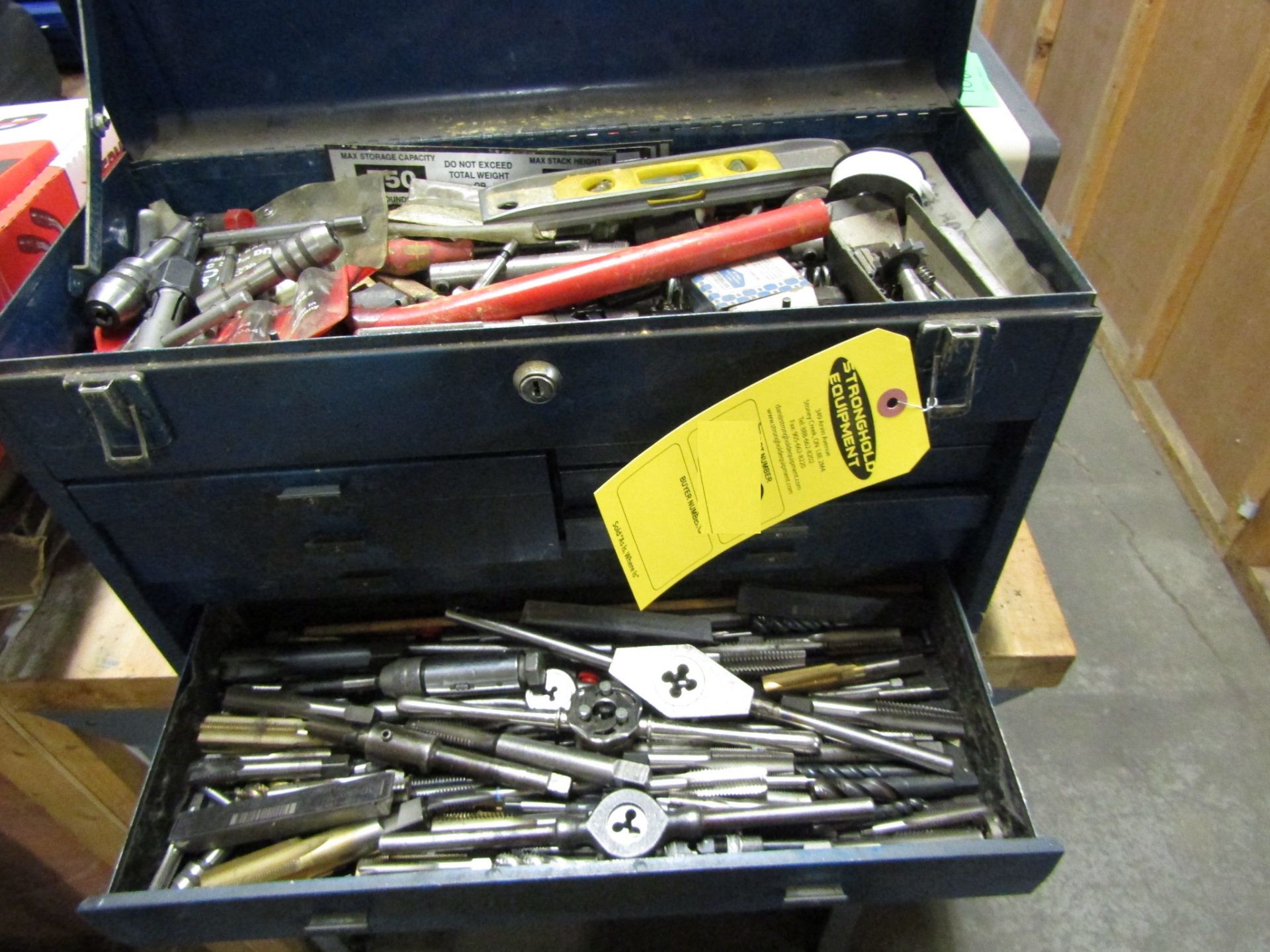 Tool Cabinet 7 drawers with inserts, drill bits and dies - Image 4 of 4