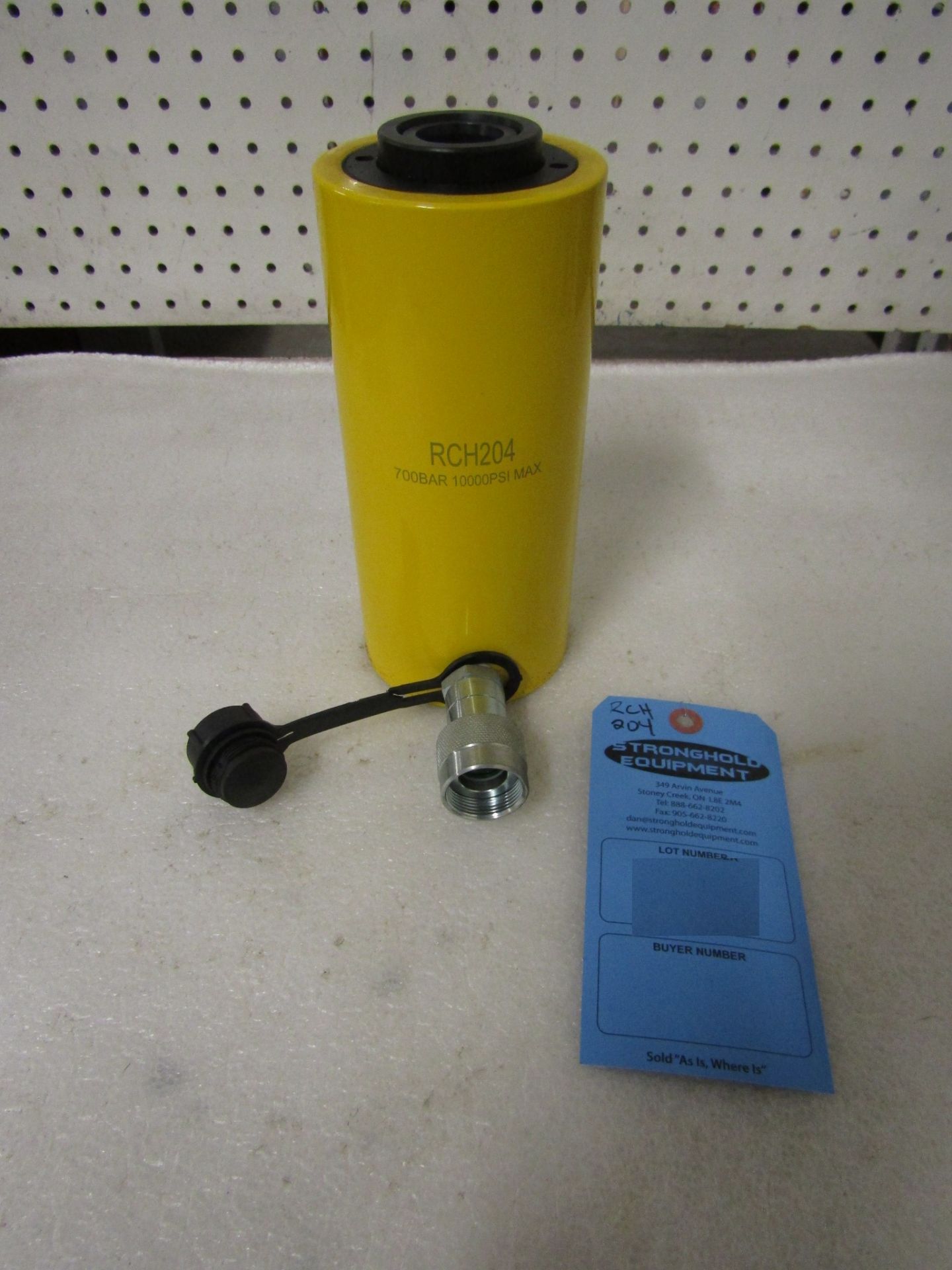 RCH-204 MINT Hole Jack - 20 ton Hollow Hydraulic Jack with 4" stroke - hole through type cylinder