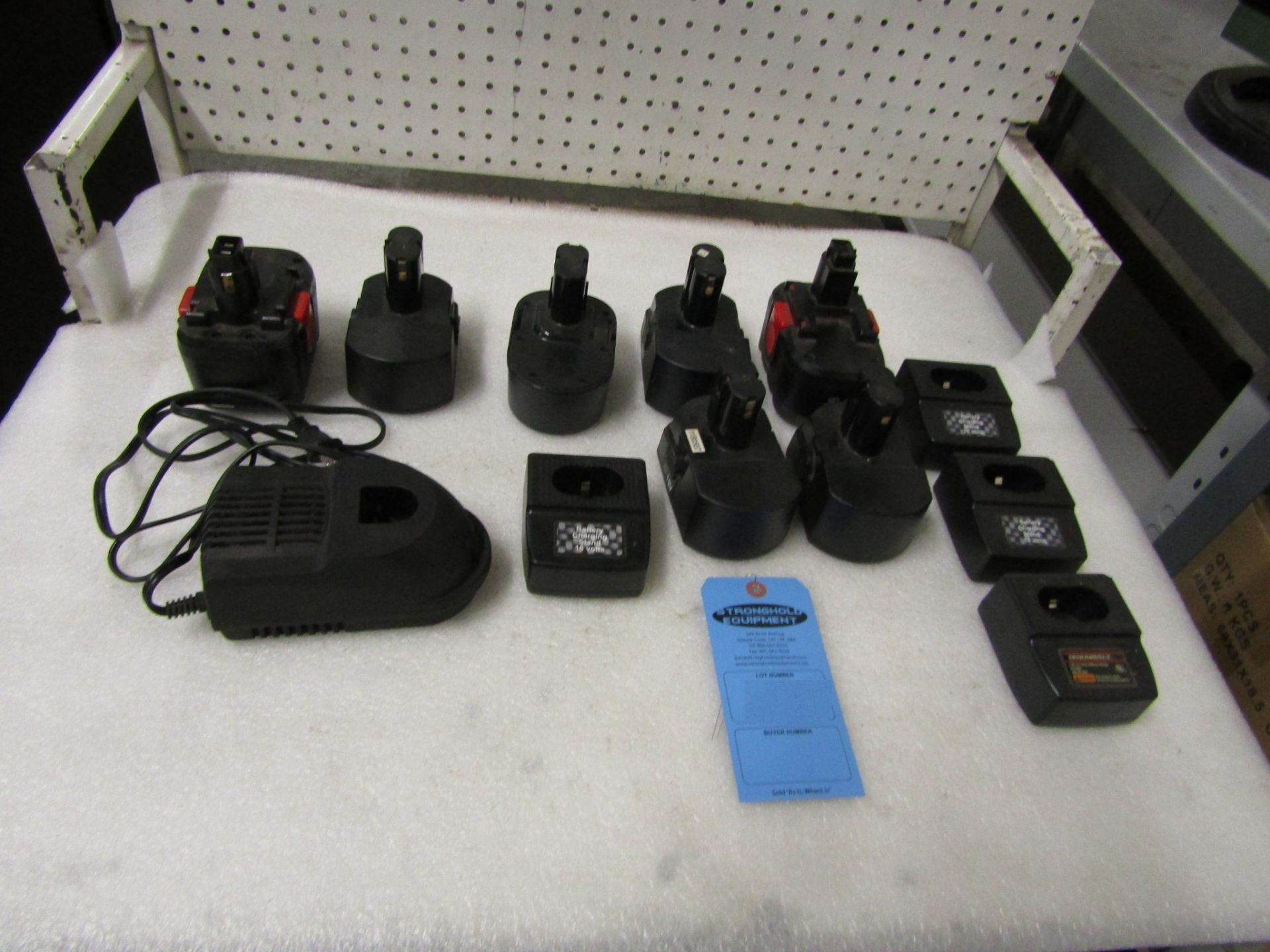 Large Lot of Rechargable Batteries with chargers