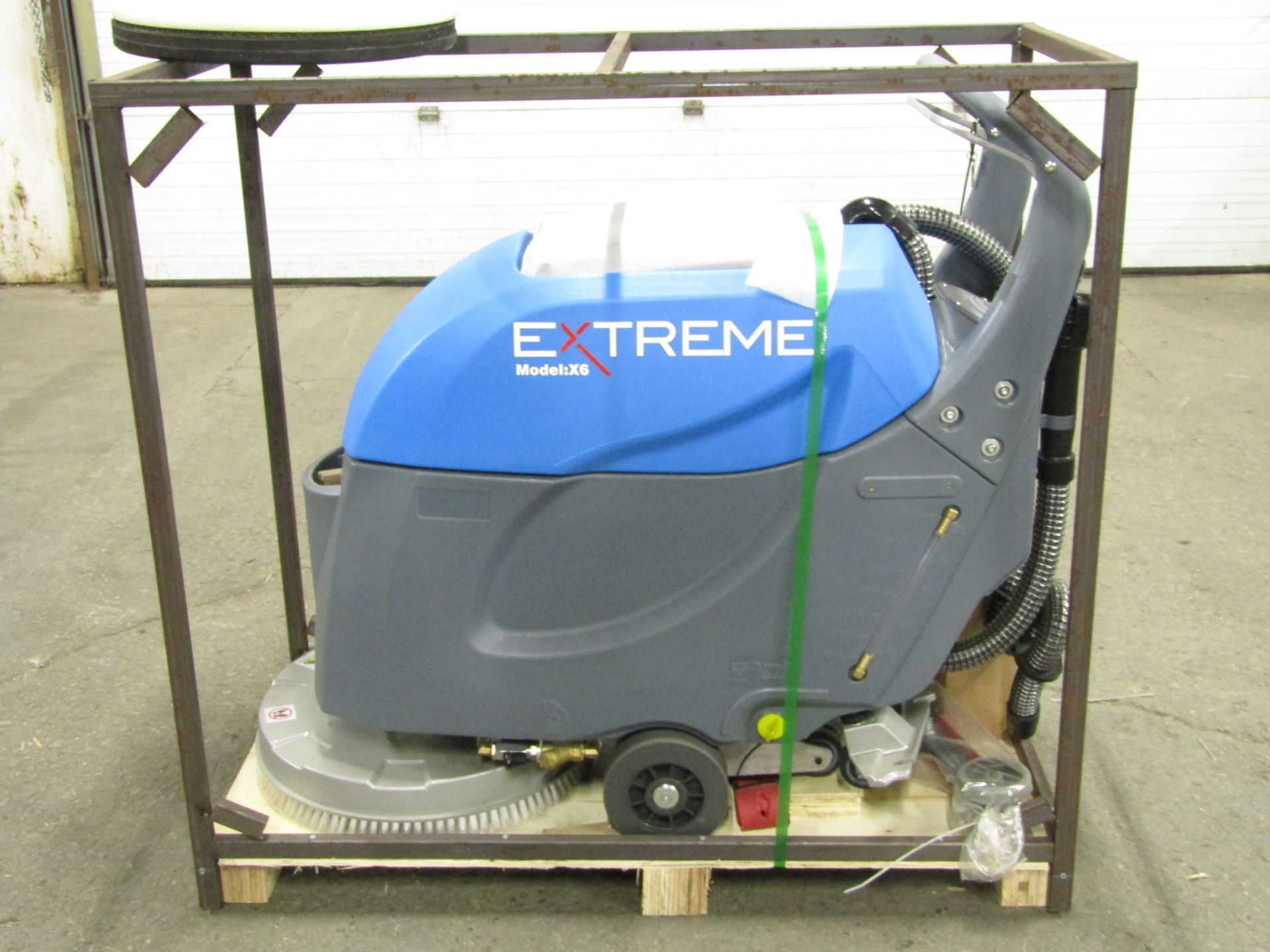 Extreme MINT Walk Behind Floor Sweeper Scrubber Unit model X6 - BRAND NEW with extra pads, digital