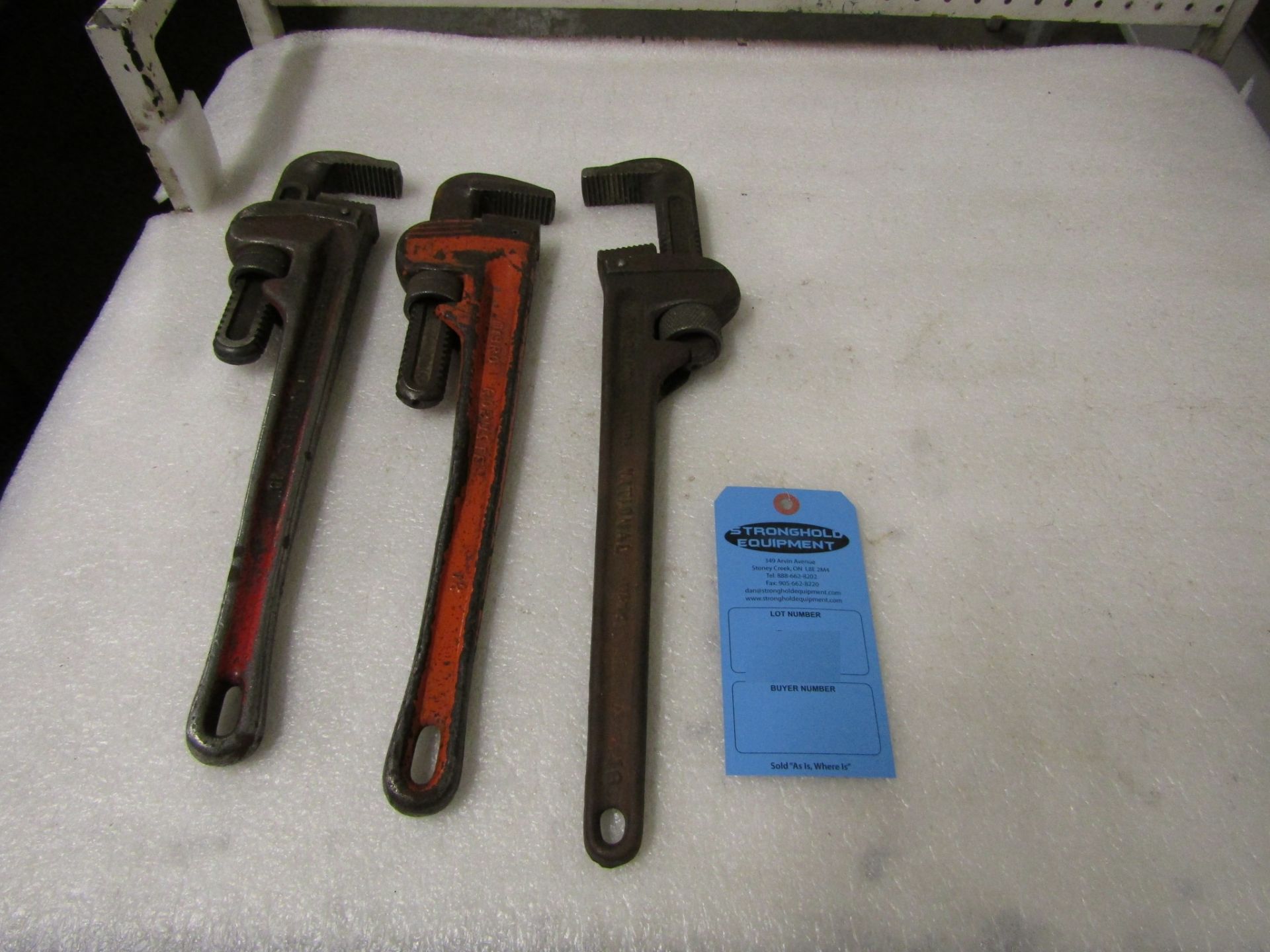 Lot of 3 Pipe Wrenches - brand new