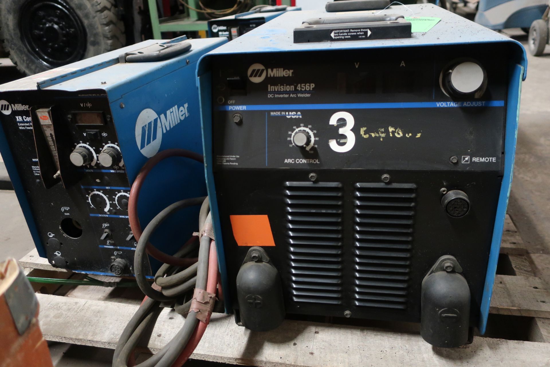 Miller Invision 456P Mig Welder / DC Inverter Arc Welder - 450 amp 3 phase with XR Control Feeder