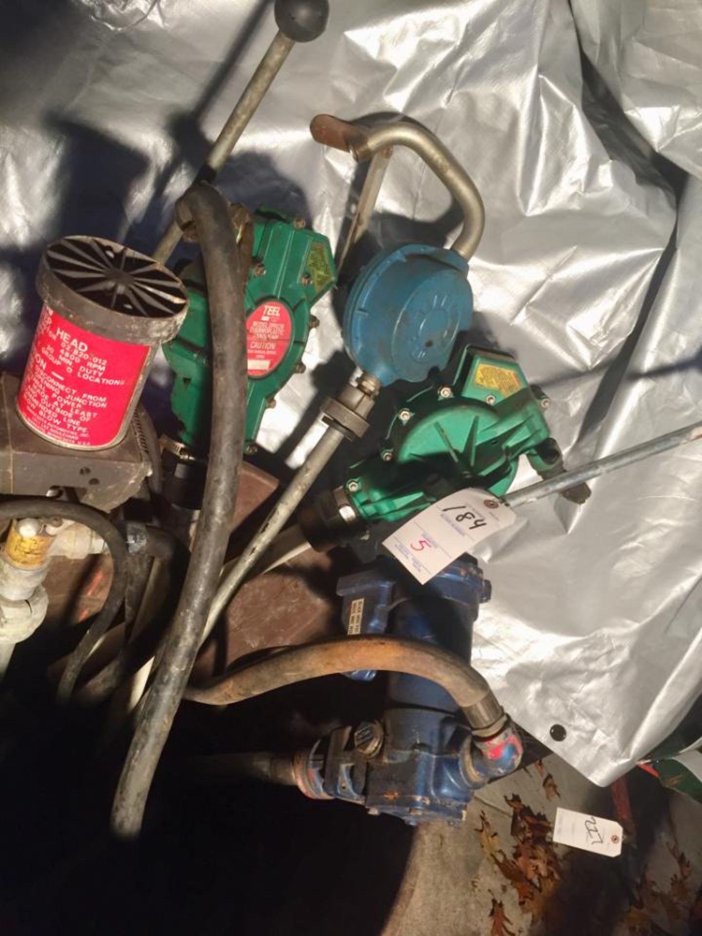 Transfer Pumps, Misc Lot including barrell