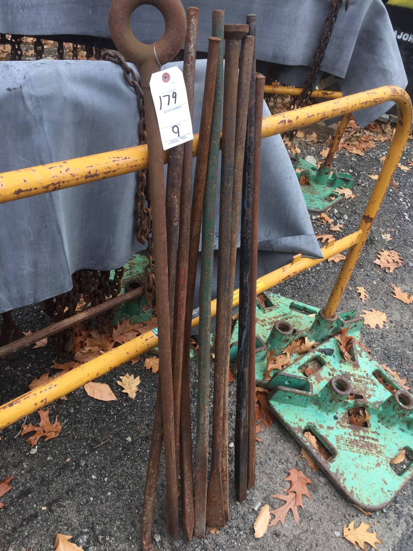 Heavy Duty Pry Bar Lot, 9 pcs - Image 2 of 2