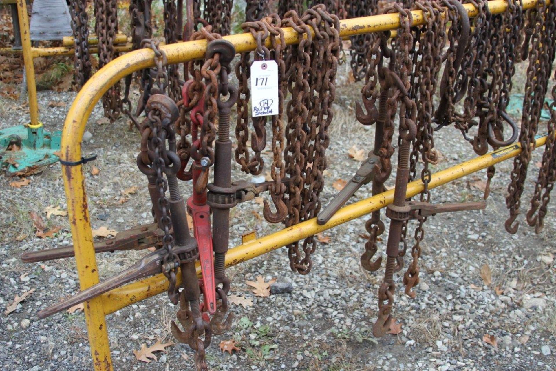 14 Chains and Binders, NOT including rail assorted - Image 2 of 3