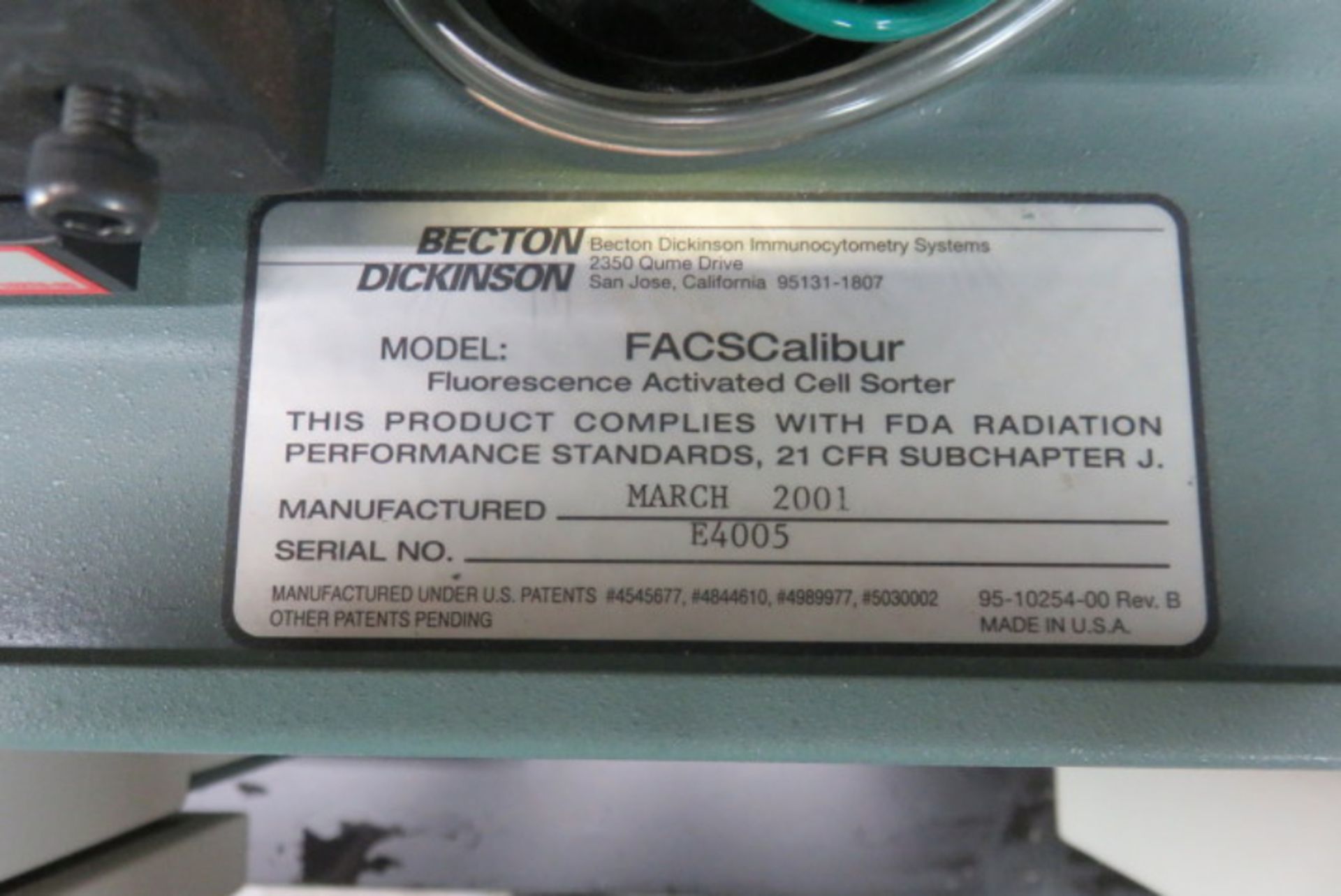 Becton Dickinson FACSCalibur Flow Cytometer - Image 9 of 11