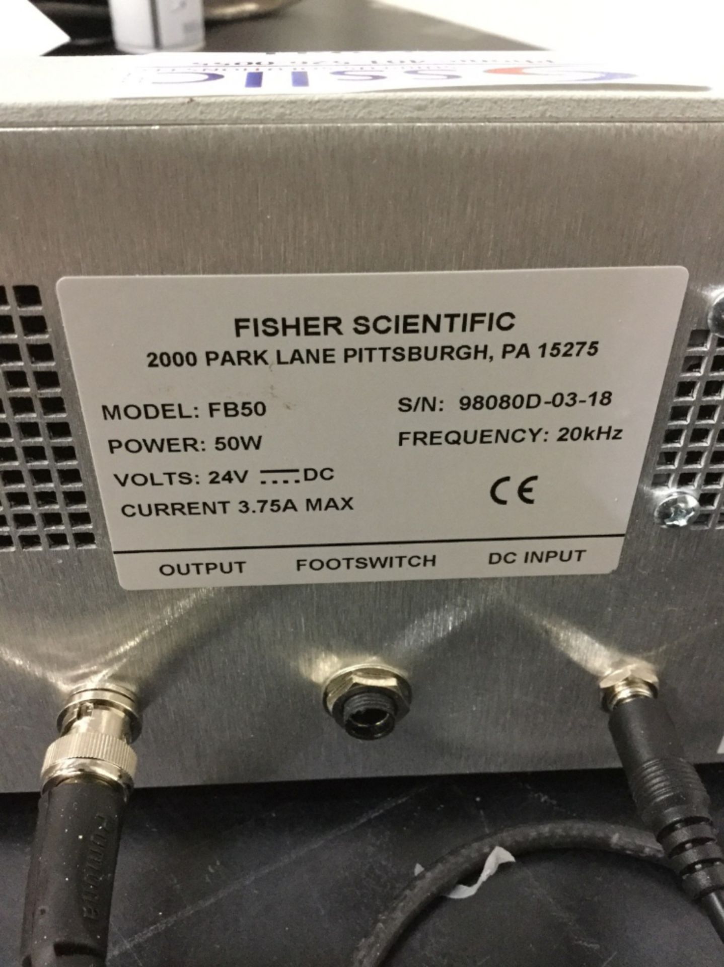 Fisher Scientific FB50 Sonic Dismembrator - Image 2 of 3