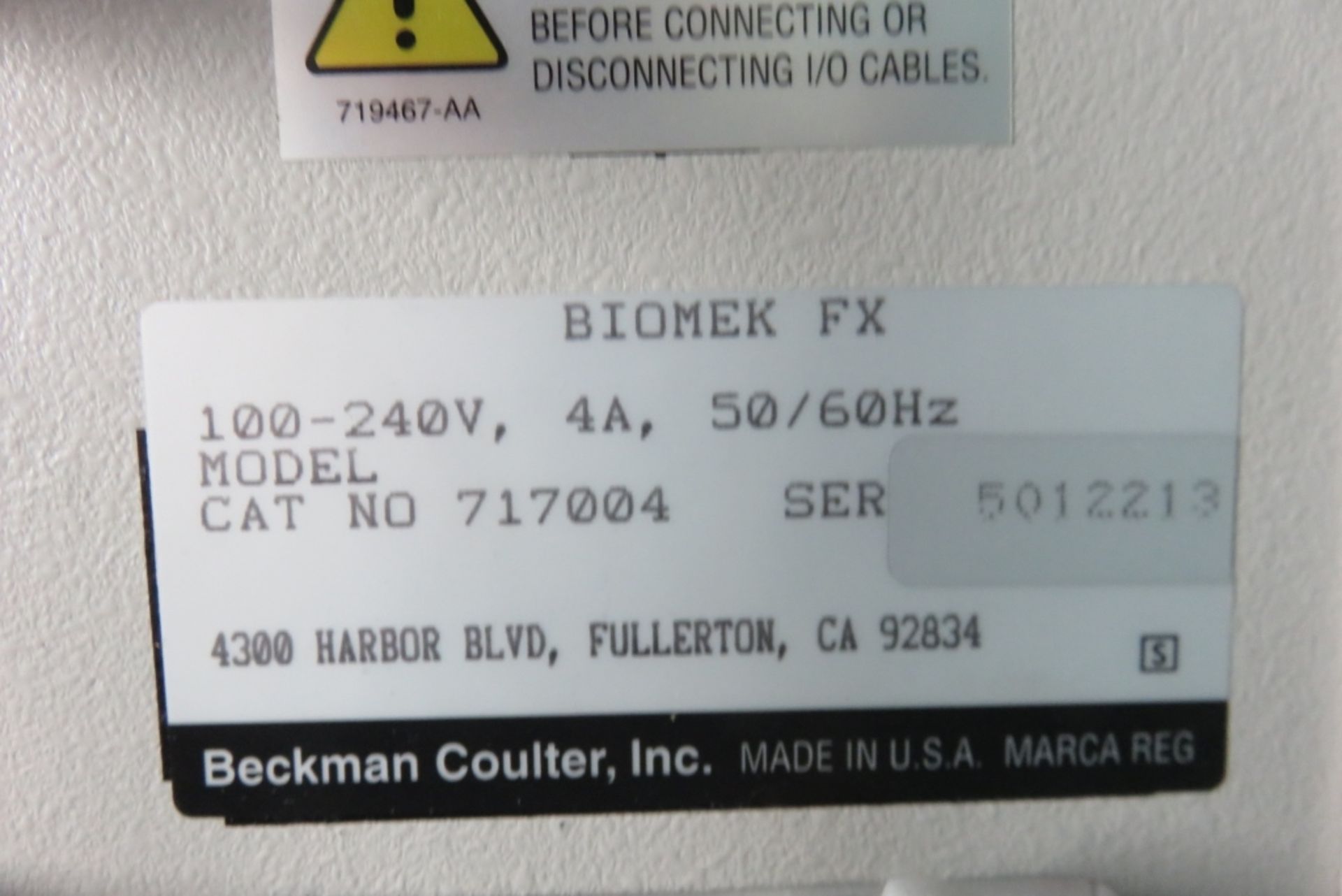 Beckman Biomek FX Liquid Handler - Image 7 of 7