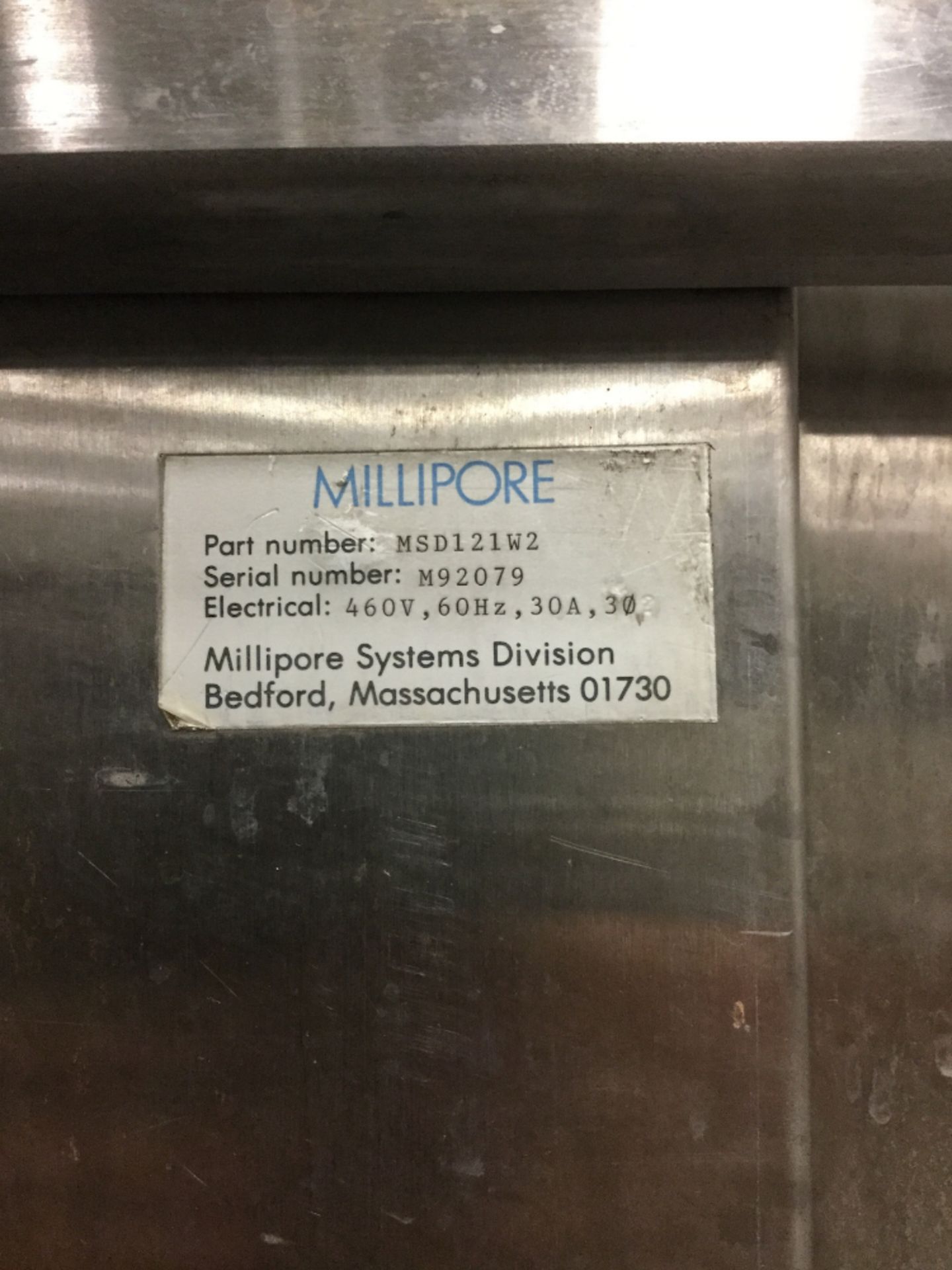 Millipore MSD122W2 Filtration Skid - Image 2 of 8