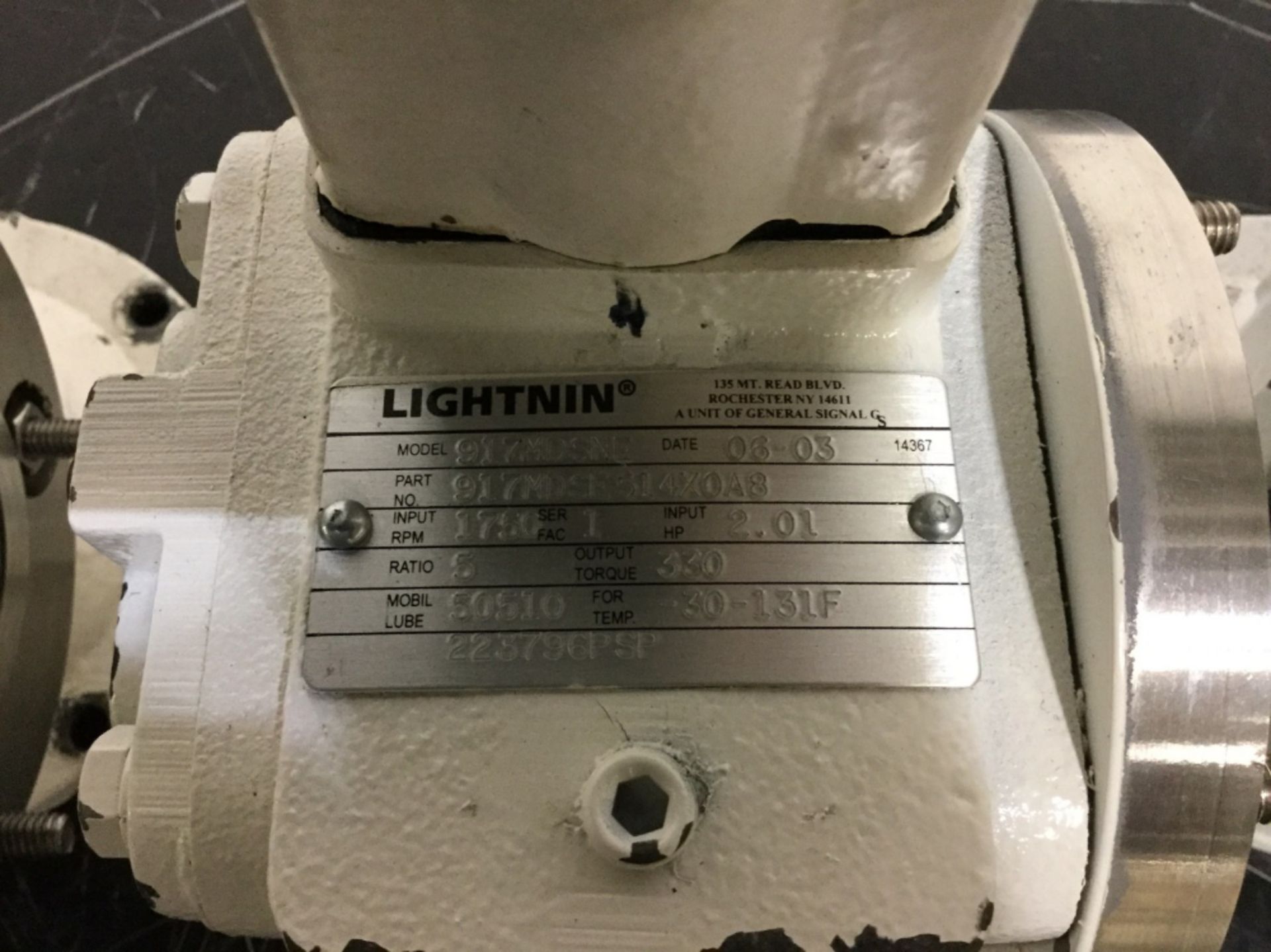 Lightnin 917 MDSNE Worm Gear Reducer - Quantity 3 - Image 3 of 4