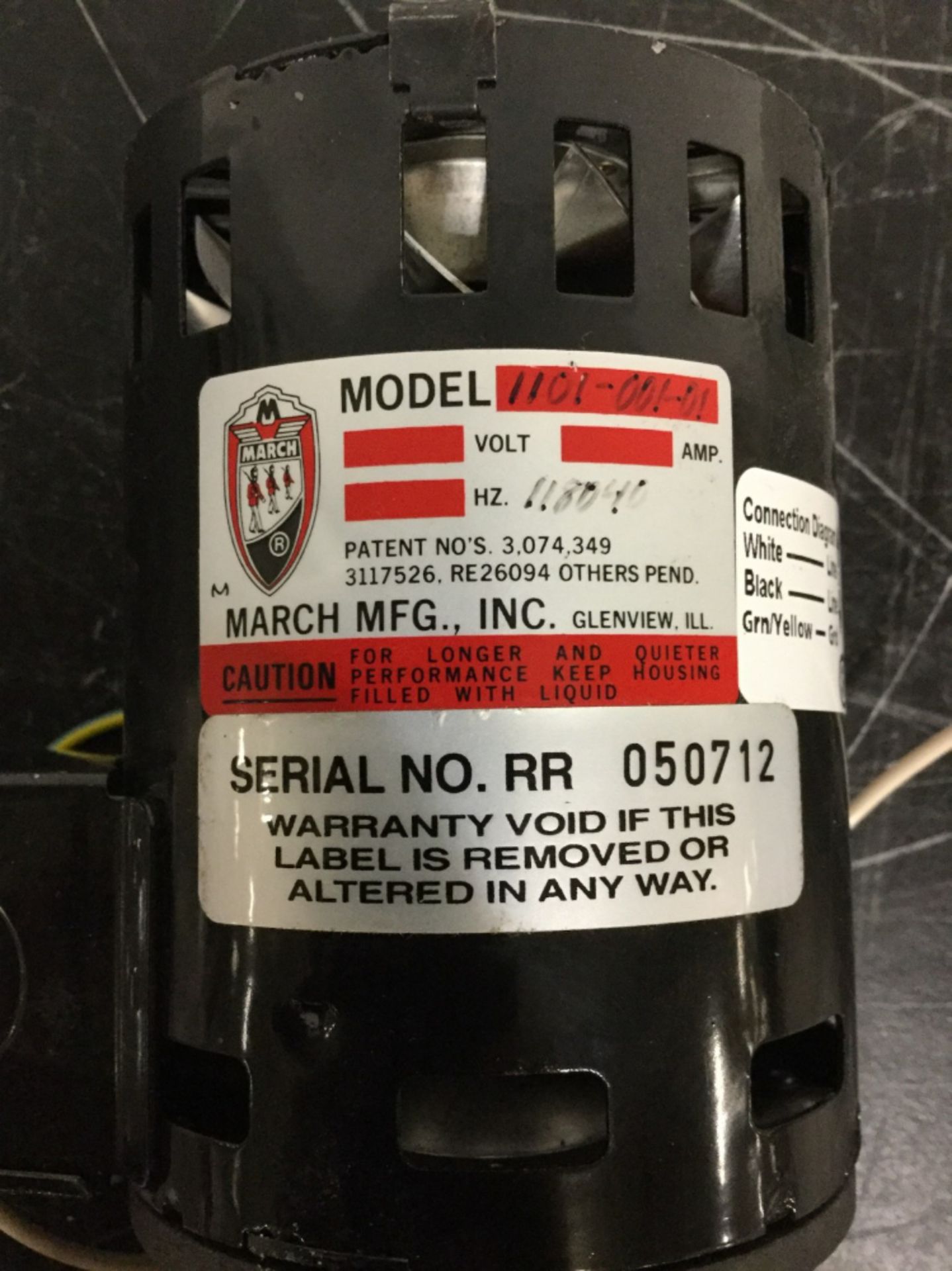 March MFG Inc. Model 1101-001-01 Pump - Image 2 of 3