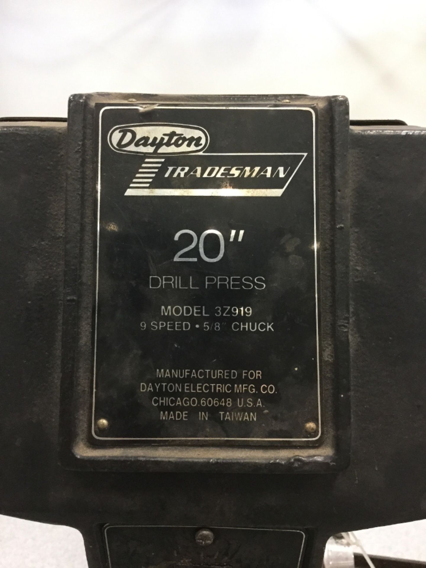 Dayton Tradesman 20" Drill Press - Image 2 of 4