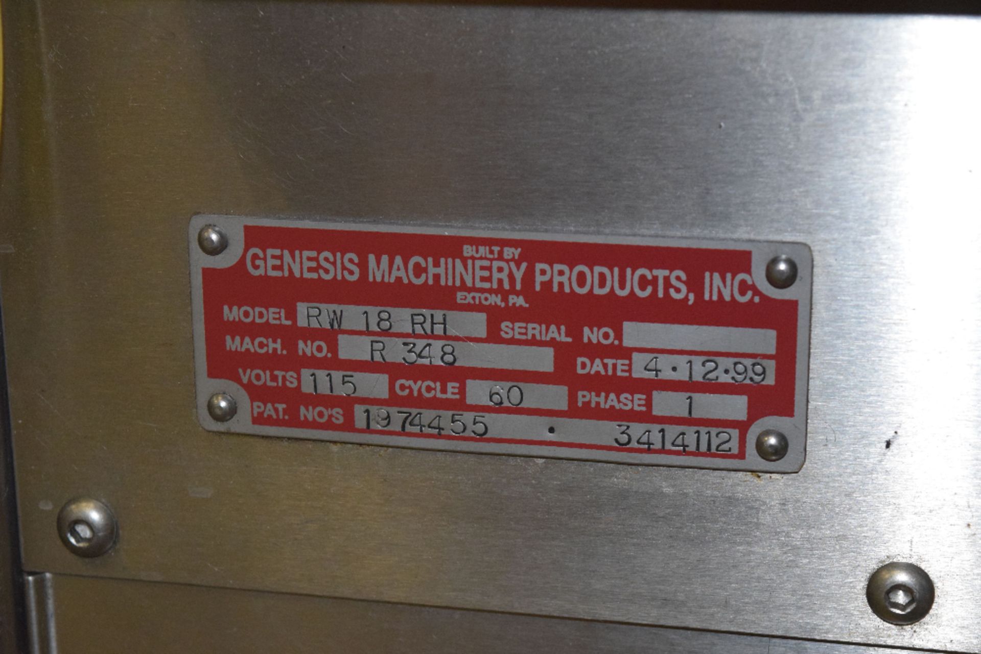 Genesis Machinery Products RW18RH Westcapper - Image 4 of 9