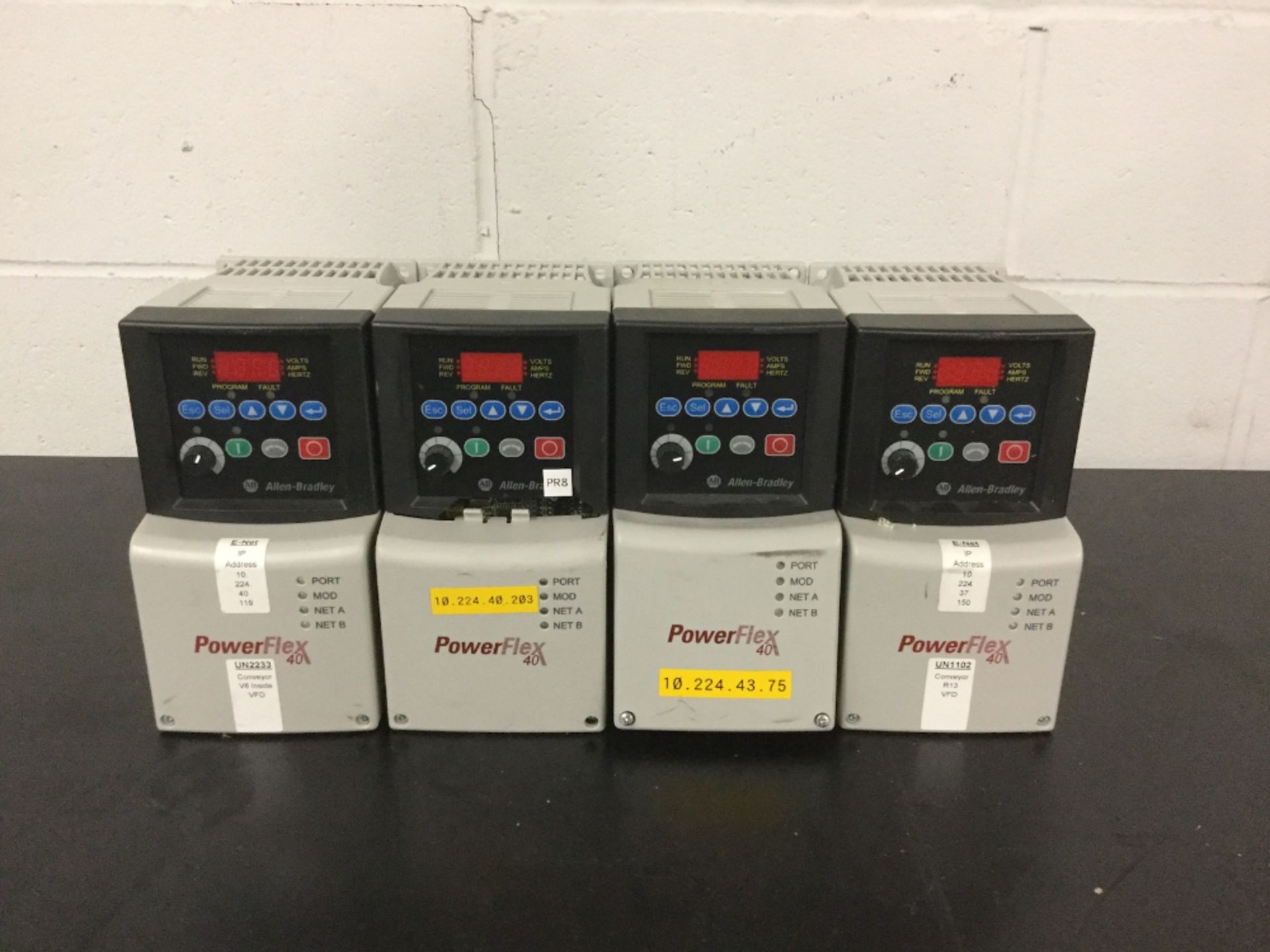 Allen-Bradley PowerFlex 40 AC Drive - Quantity 4