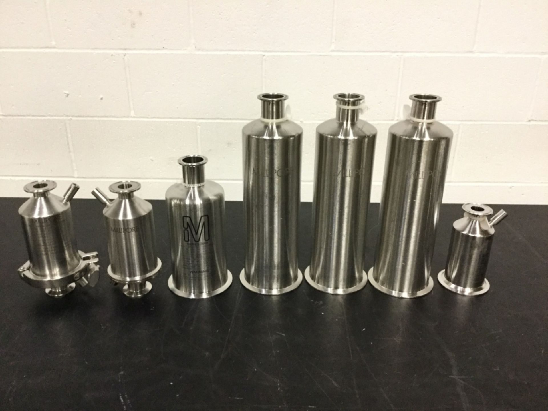 Millipore Stainless Steel Filter Housings - Quantity 7